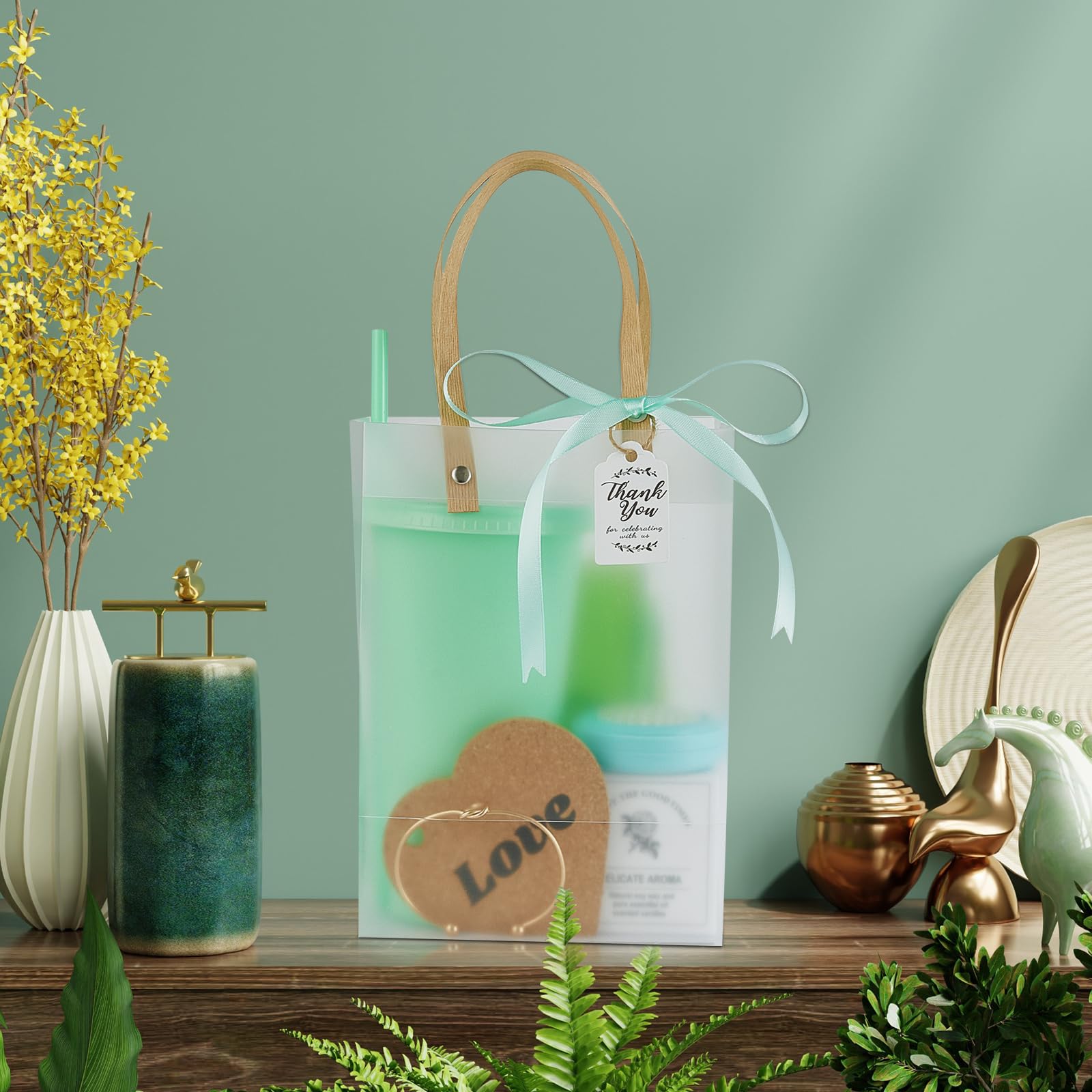 50 premios para baby shower para ganadores del juego, regalos para baby shower, incluyendo vaso de plástico, cuaderno, velas perfumadas, bolígrafo, espejos con cepillos para el pelo, pulsera, bolsa de