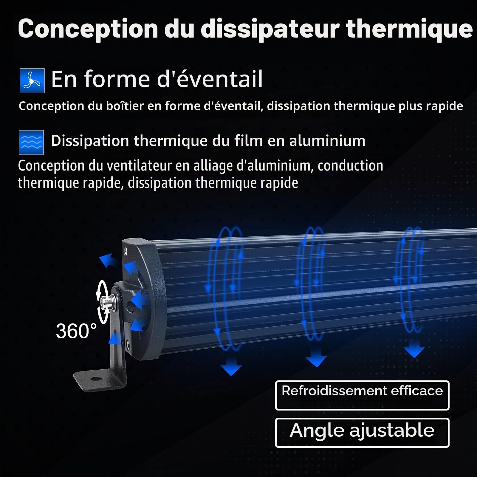 SKYWORLD Barre Led Incurvé 80cm 405W avec 2 x Spot Feux Led et 12V Câblage | Longue Portée Barres Lumineuses, 10cm 60W Spot Feux Antibrouillard pour 4x4 Offroad Voiture Véhicule Camion Tracteur Quad