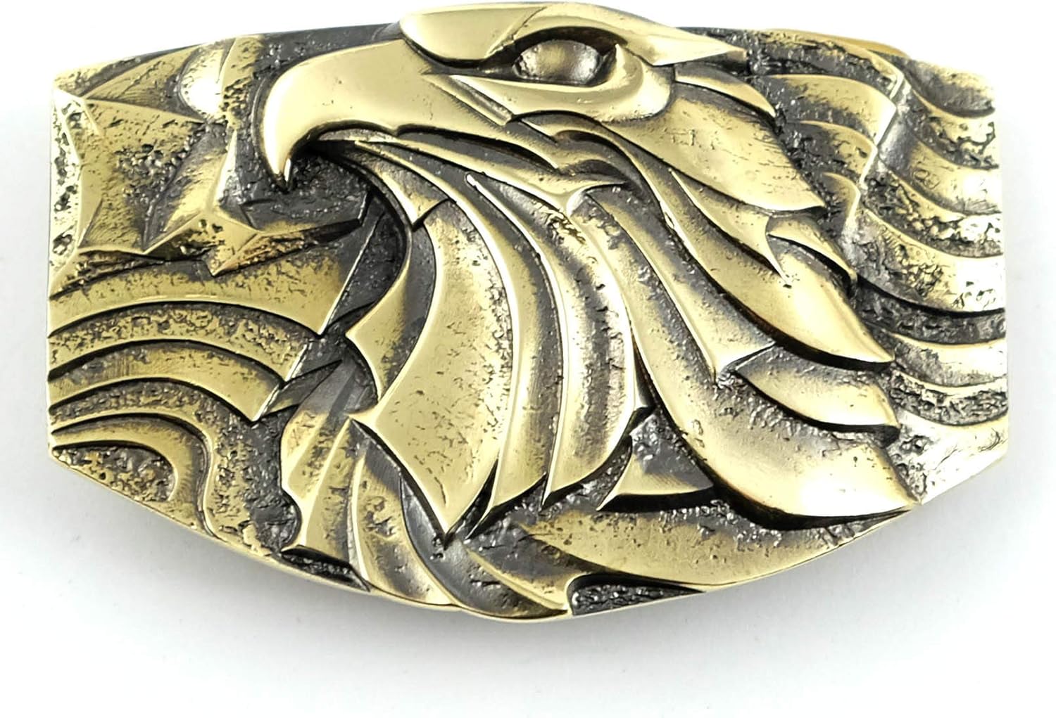 American eagle belt buckle, Bird of prey, White headed eagle, Bald eagle national American bird solid brass belt buckle for men and women