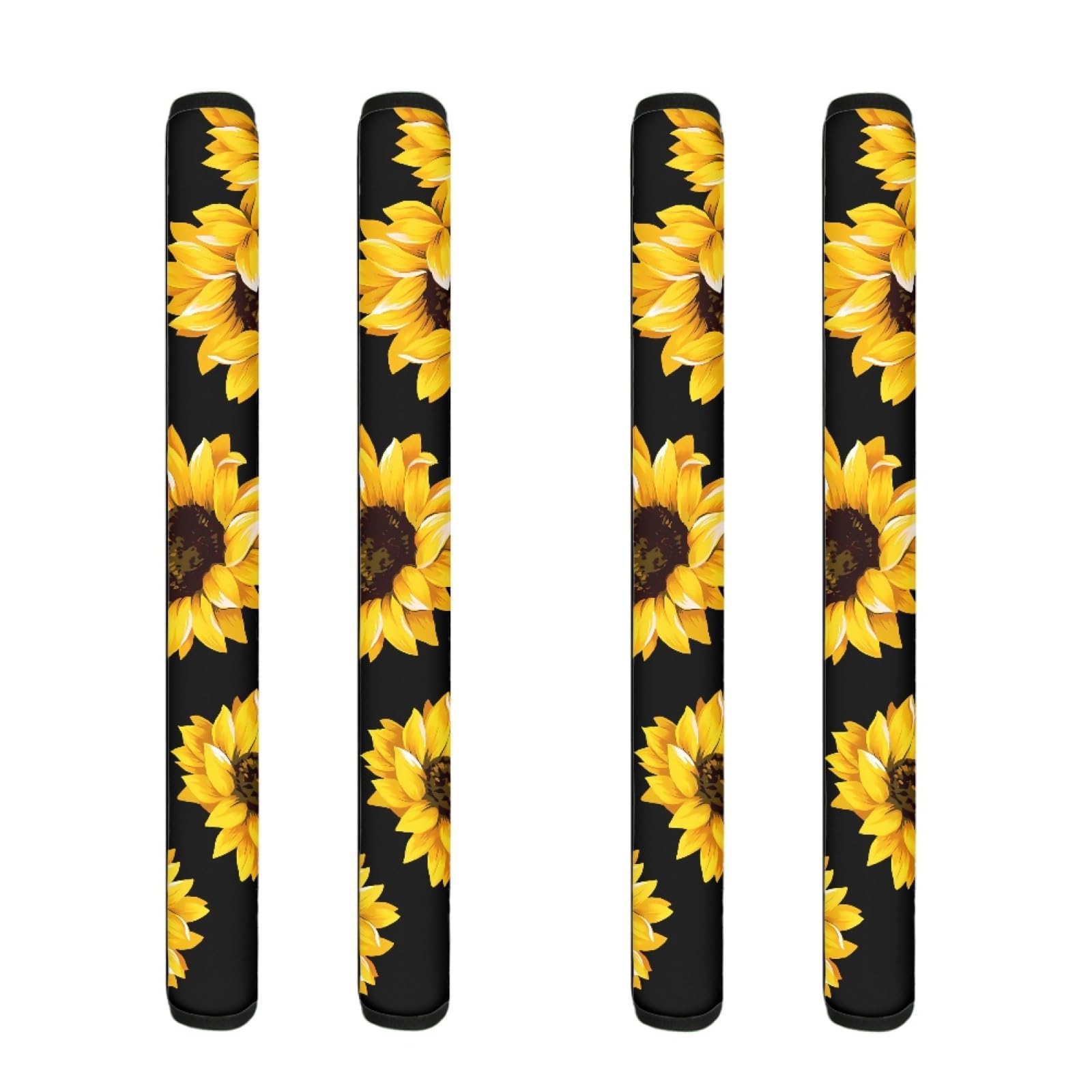 4 Pieces Sunflower Printed Refrigerator Door Handle Covers, Handmade Fridge Handle Cover, Oven Microwave Handle Protective Cover, Electrical Kitchen Appliances