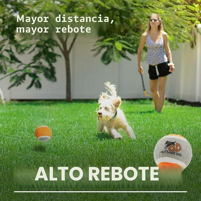 Foto 7 de 7 de AFP Pelotas De Juguete Para Perros Outdoor Retractable Ball Thrower Incl; Ball