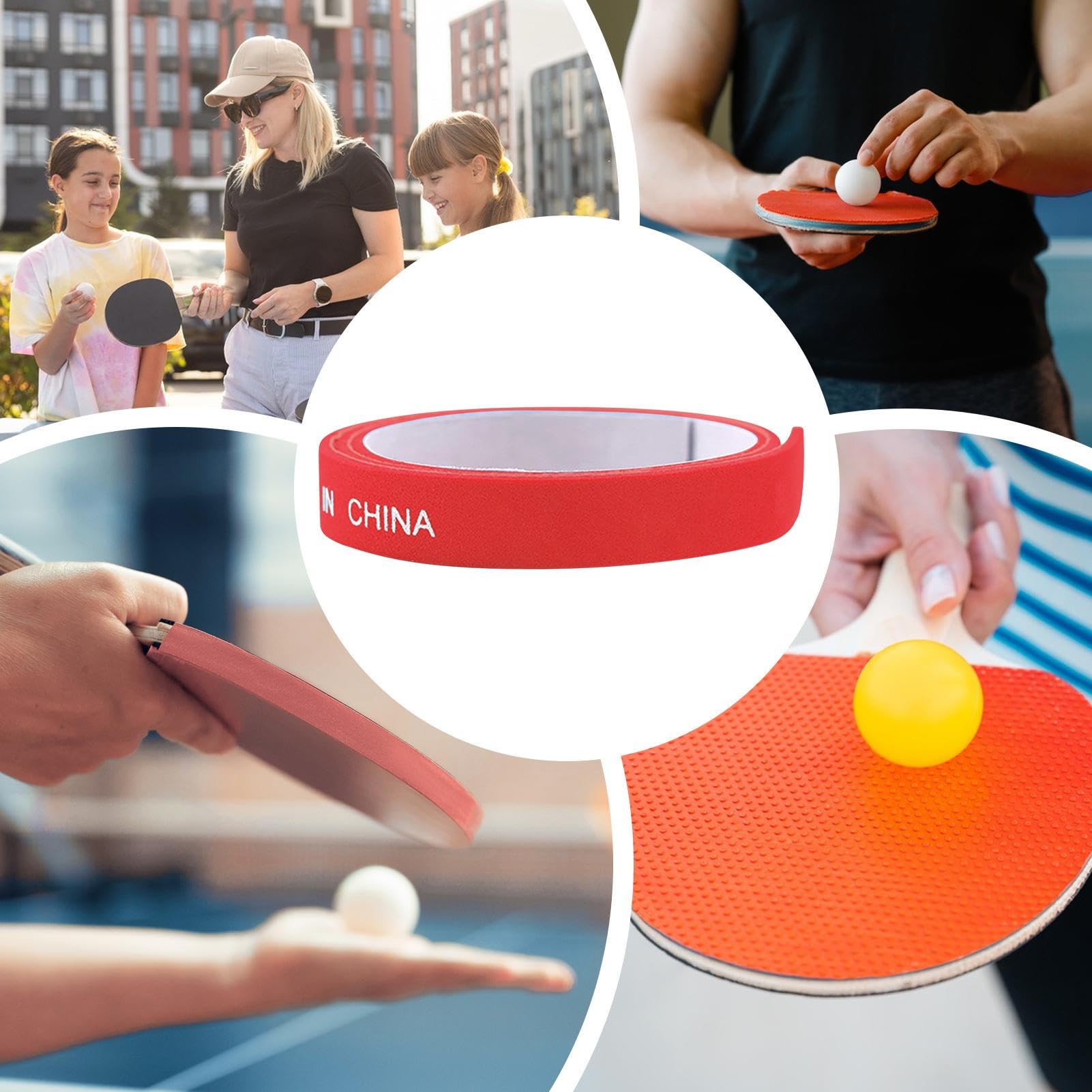 Cinta Protectora para Bordes De Paletas De Tenis De Mesa | 10 Unidades De Cinta Adhesiva para Paletas De Tenis De Mesa - Accesorios Deportivos para Entrenamiento, Competiciones y Uso en