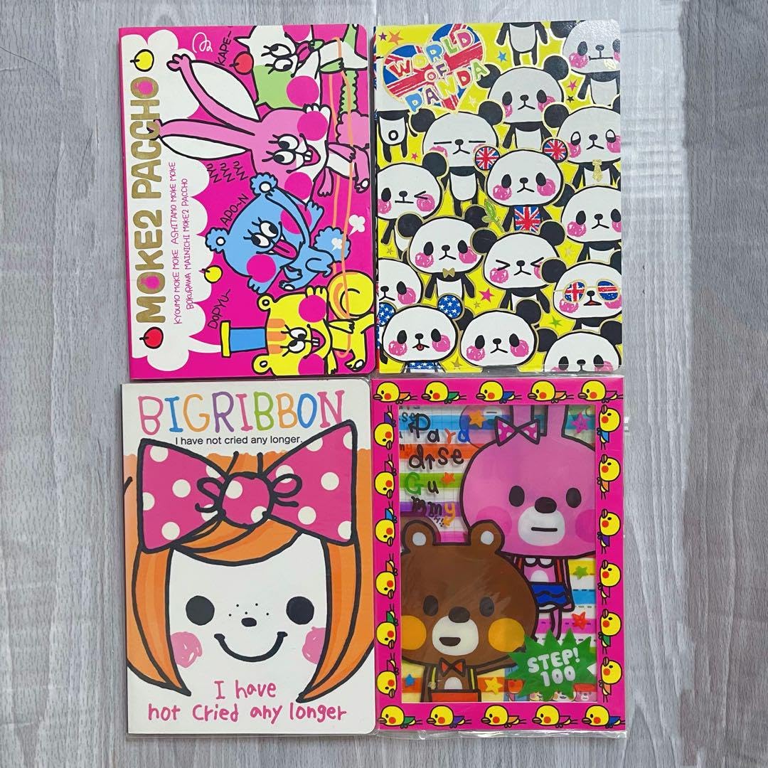 レア　レトロ　メモ帳　ノート　付箋　4冊セット レア レトロ メモ帳 ノート 付箋 4冊セット 【公式通販】