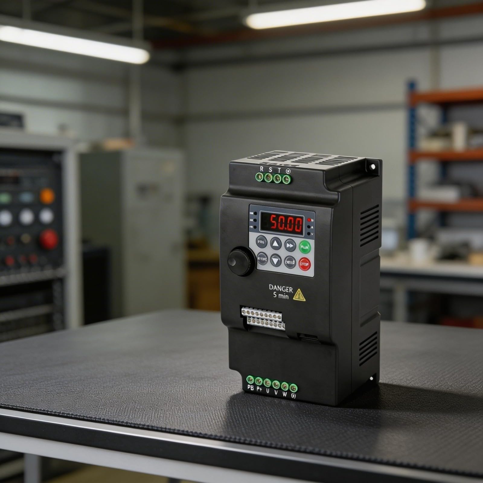 Convertitore di frequenza trifase, invertitore di 0.75Kw Vfd per controllo del motore, azionamento variabile di frequenza 380V con protezione di sovraccarico per automazione industriale