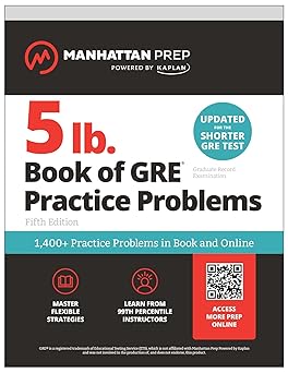 5 lb. Book of GRE Practice Problems Fifth Edition