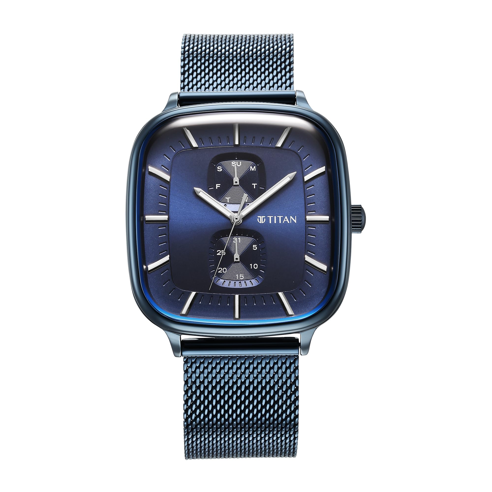 Titan Avant Garde Blue Dial Quartz Multifunction Stainless Steel Strap Watch for Men-NS90178QM01 (B0CBMDKLHT) Amazon Price History, Amazon Price Tracker
