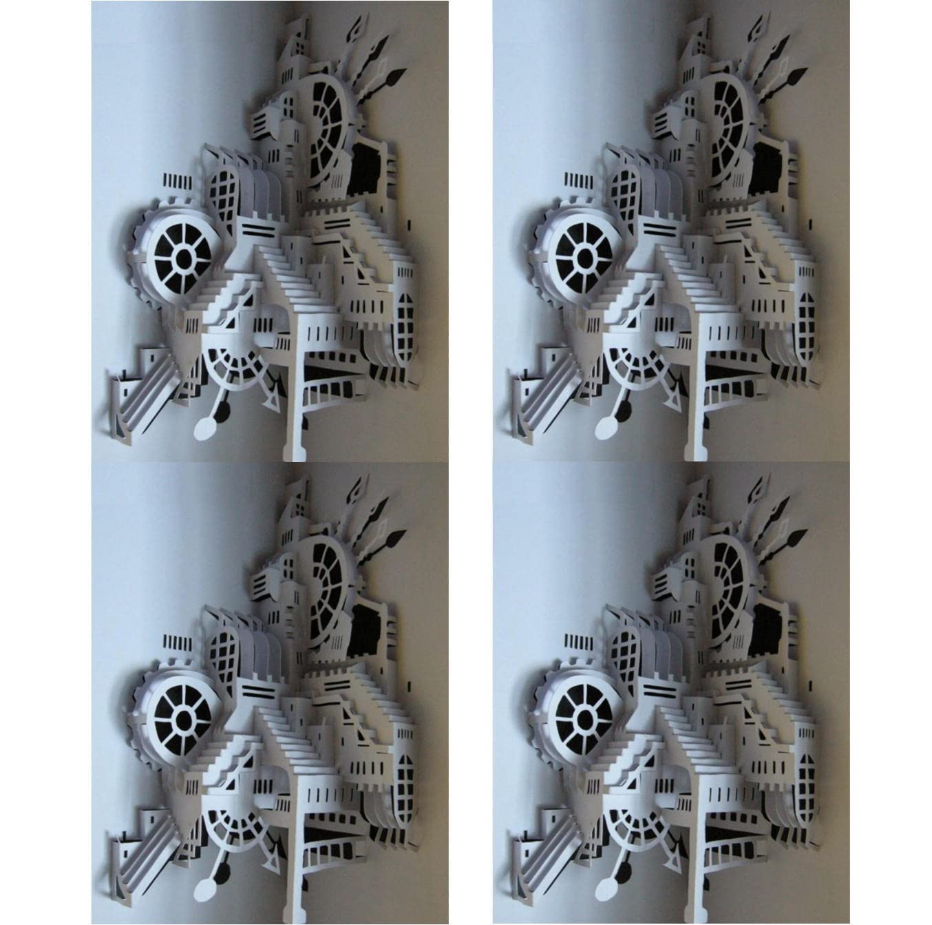 ペーパークラフトコレクション (完成品) Amazon.co.jp: ペーパークラフト 模型 高級防水紙 時計 現代