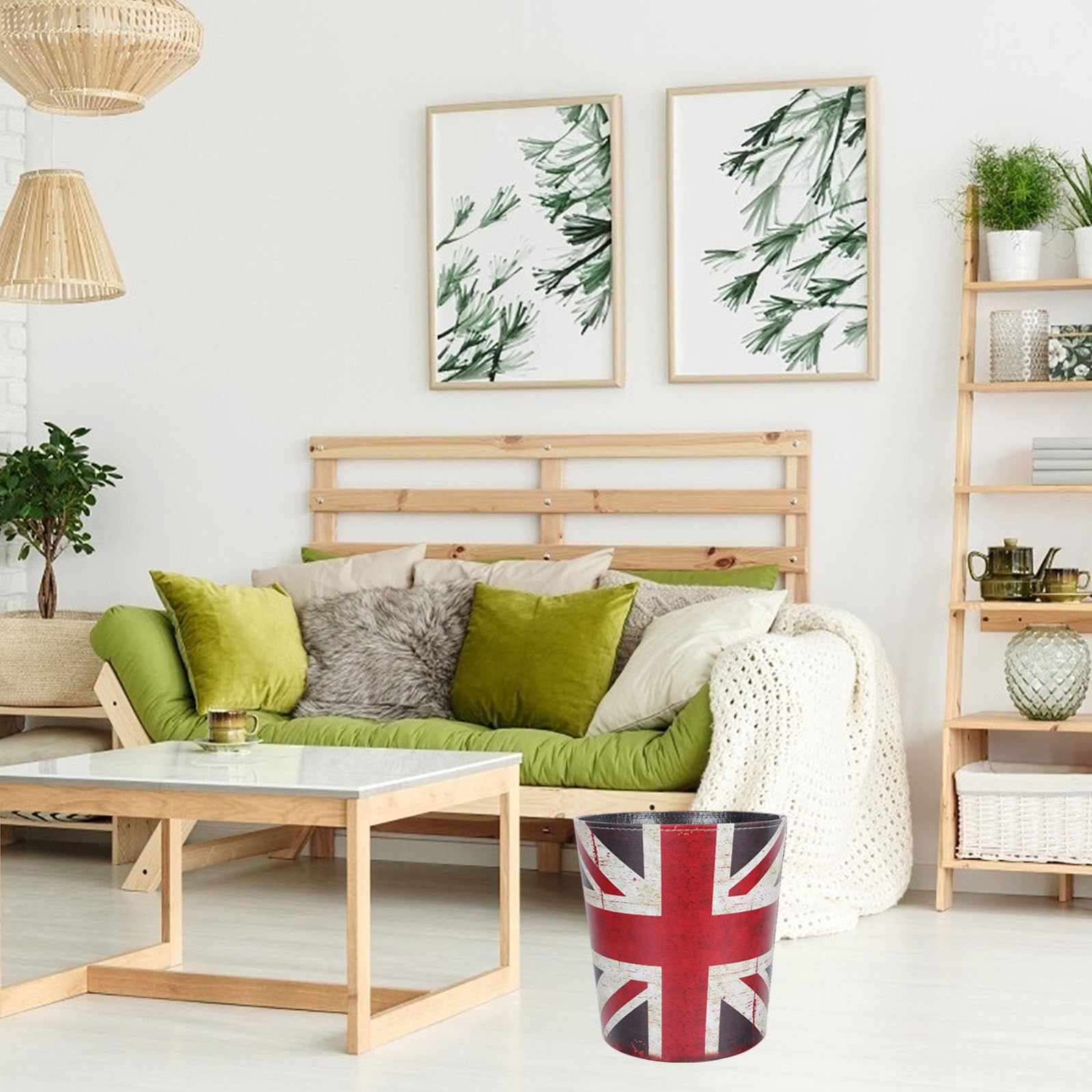 Europeo Contenedor de Cuero Residuos de Grande de Estilo para Dormitorio