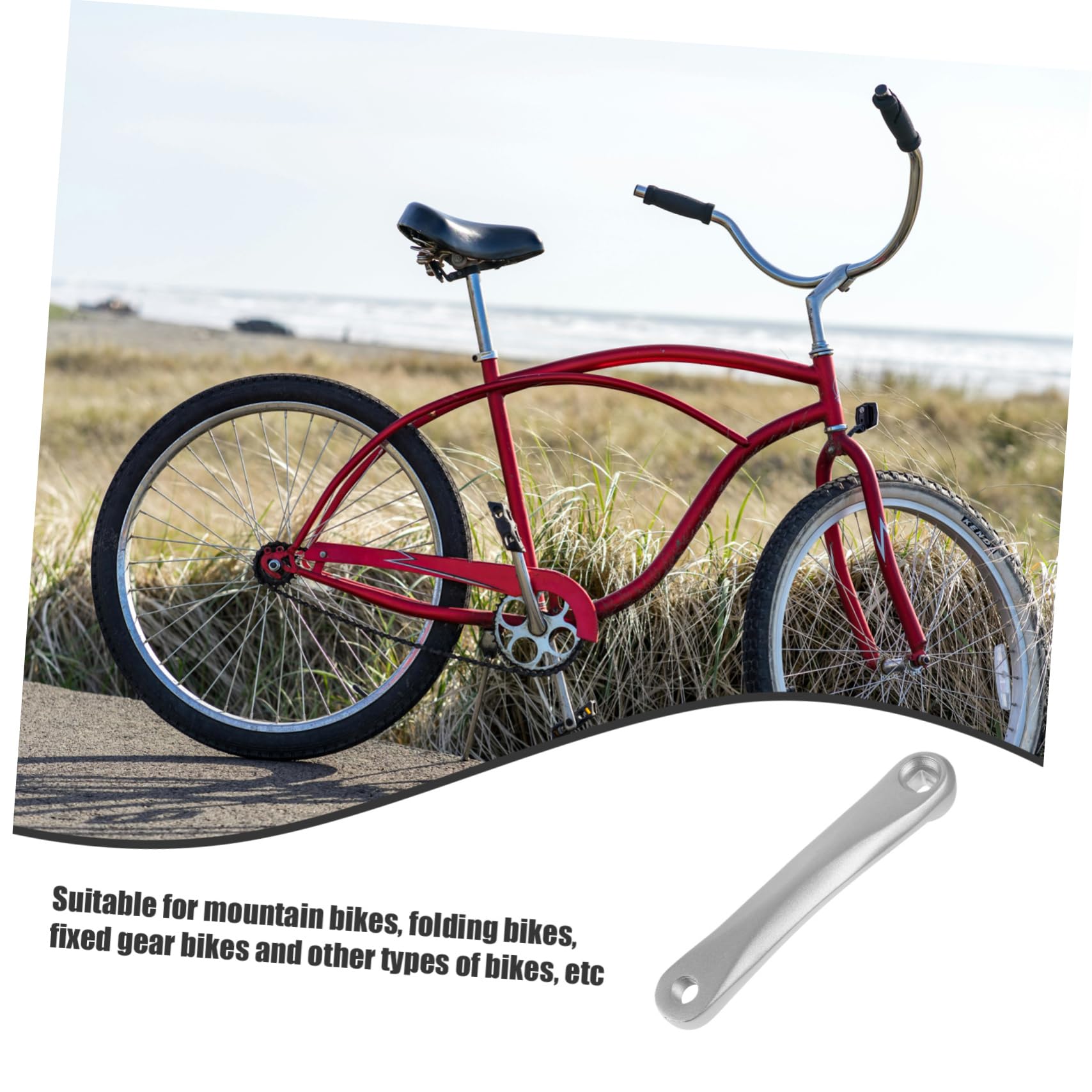 ifundom Fahrrad Kurbelarm Aluminiumlegierung Stabiler Linker Kurbelarm Einfache Montage für Mountainbikes Klappfahrräder und Langlebig und Robust für Reparaturen und Upgrades