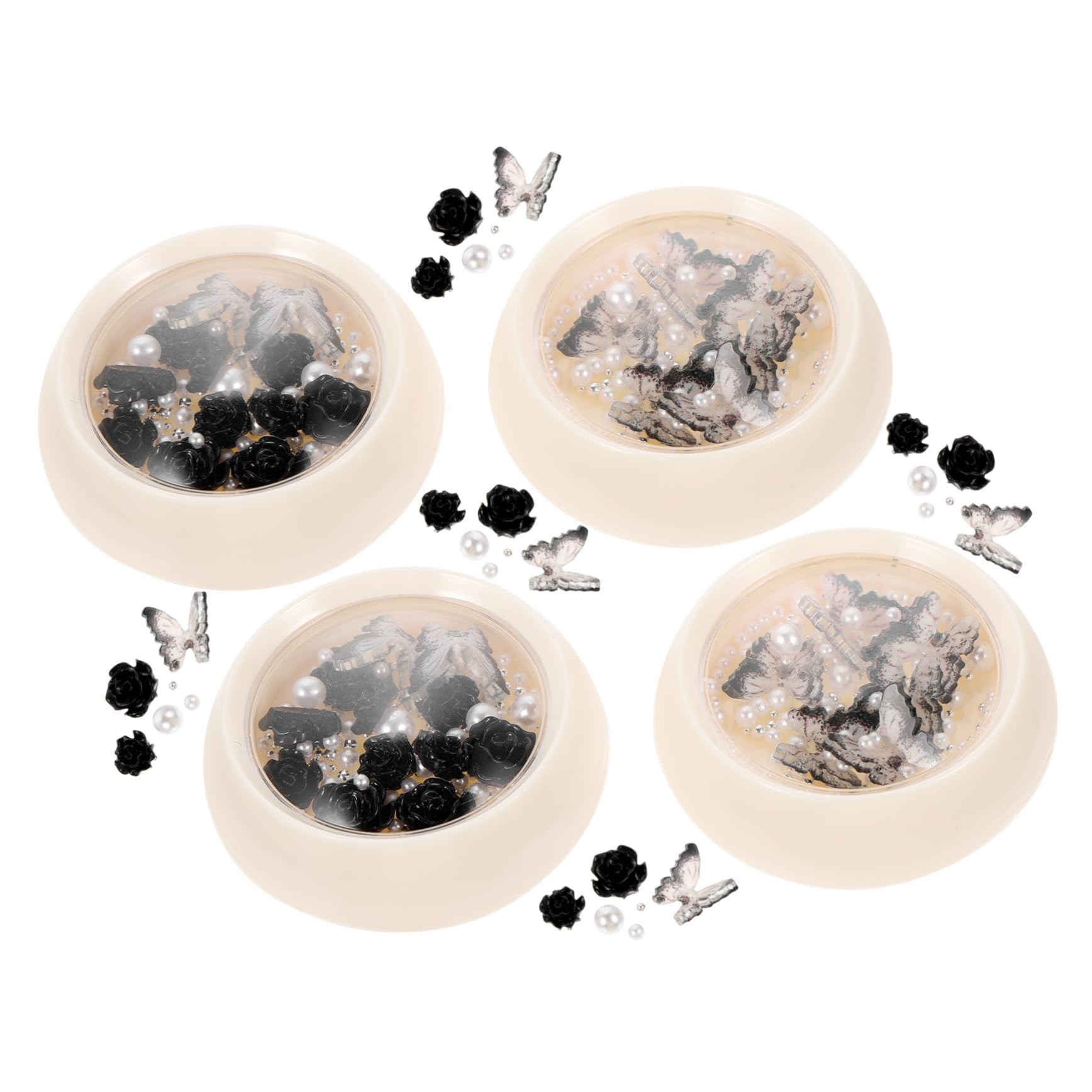 WOONEKY Charms Per Unghie Decorazioni Nail Art Nail Jewels Unghie Dark Per Occasione