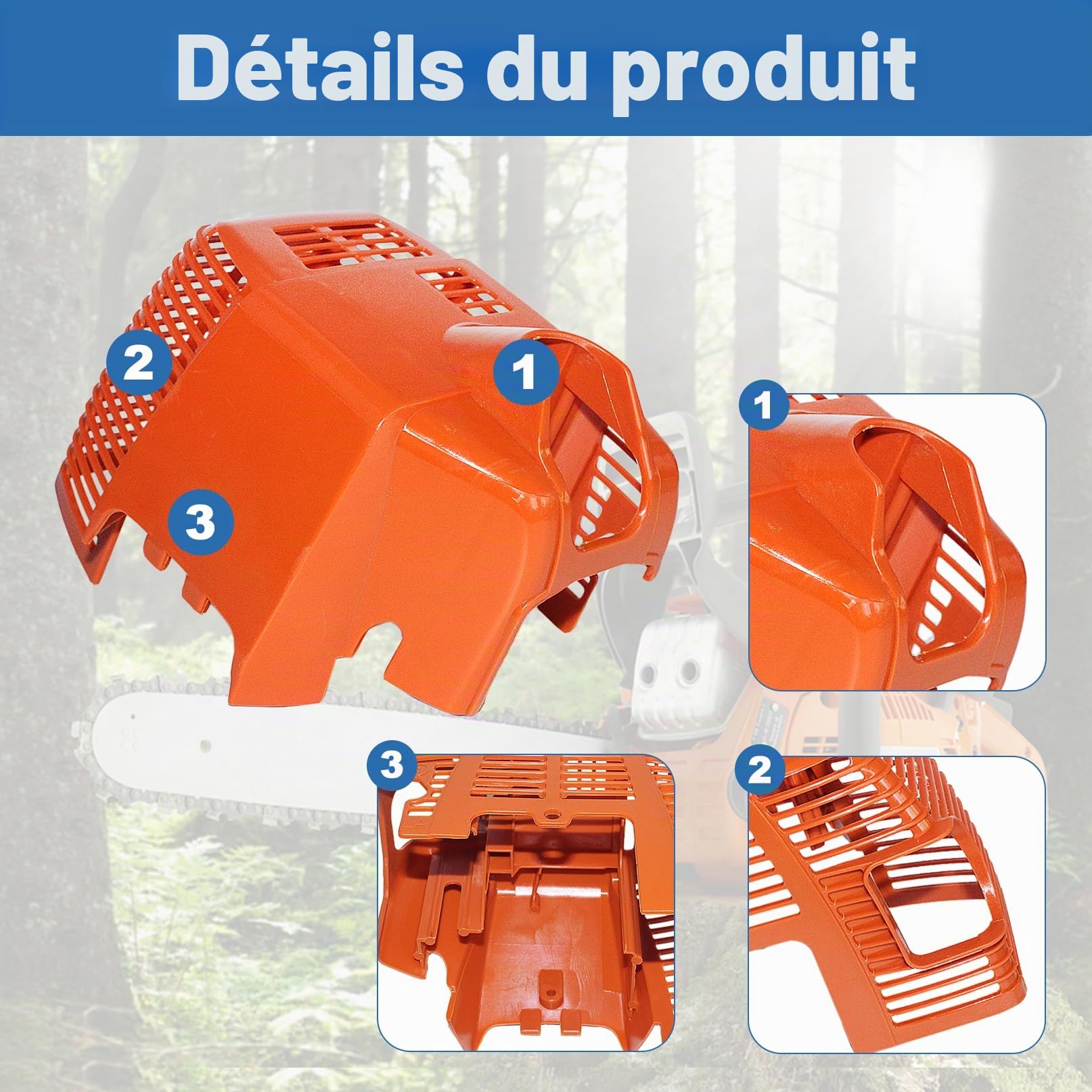 4137 080 1604 Cache Moteur avec Filtre à air pour Stihl FC75 FS75 FS80 FS80R FS85 FS85R KW85 HL75 KM85 KM85R FS85T FS85RX HT70 HT75 FC85 FH75 SP85 SP85K KA85R HL75K SP81 Tondeuse.