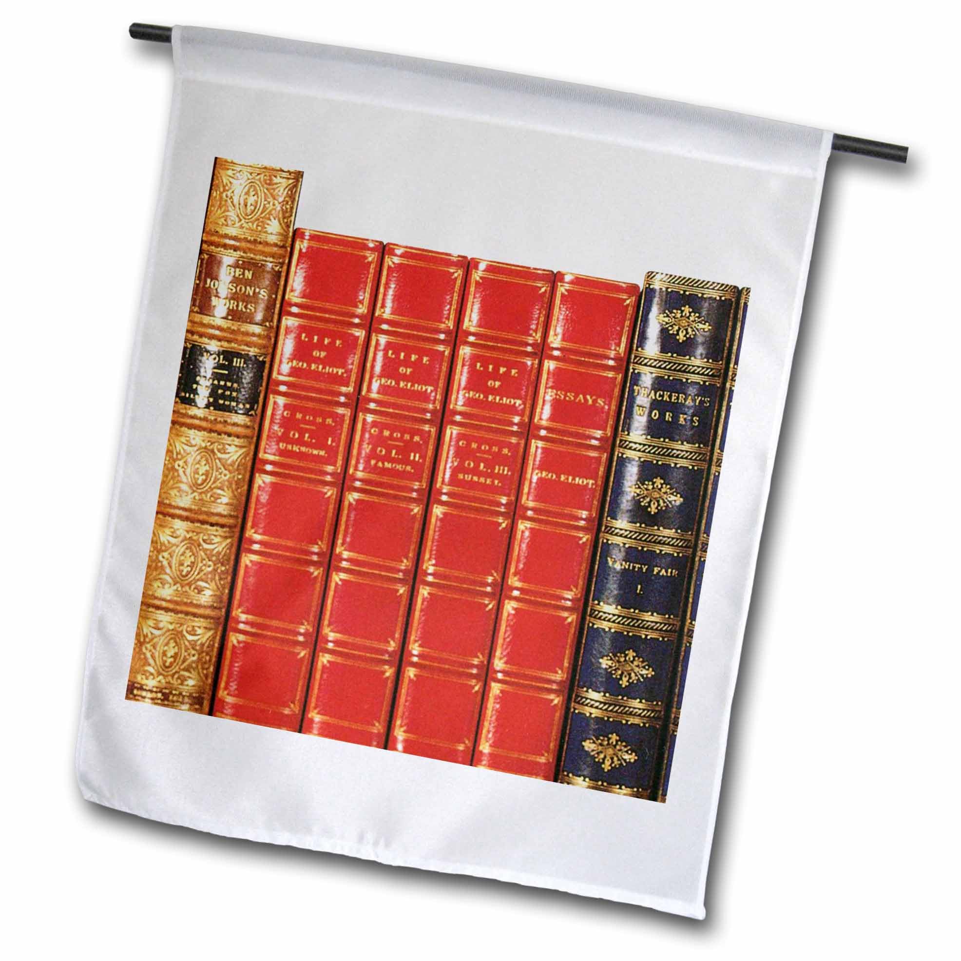 Drapeau de Jardin Vieux Livres 12x45,7 cm FL 34892 1 déco extérieure vintage