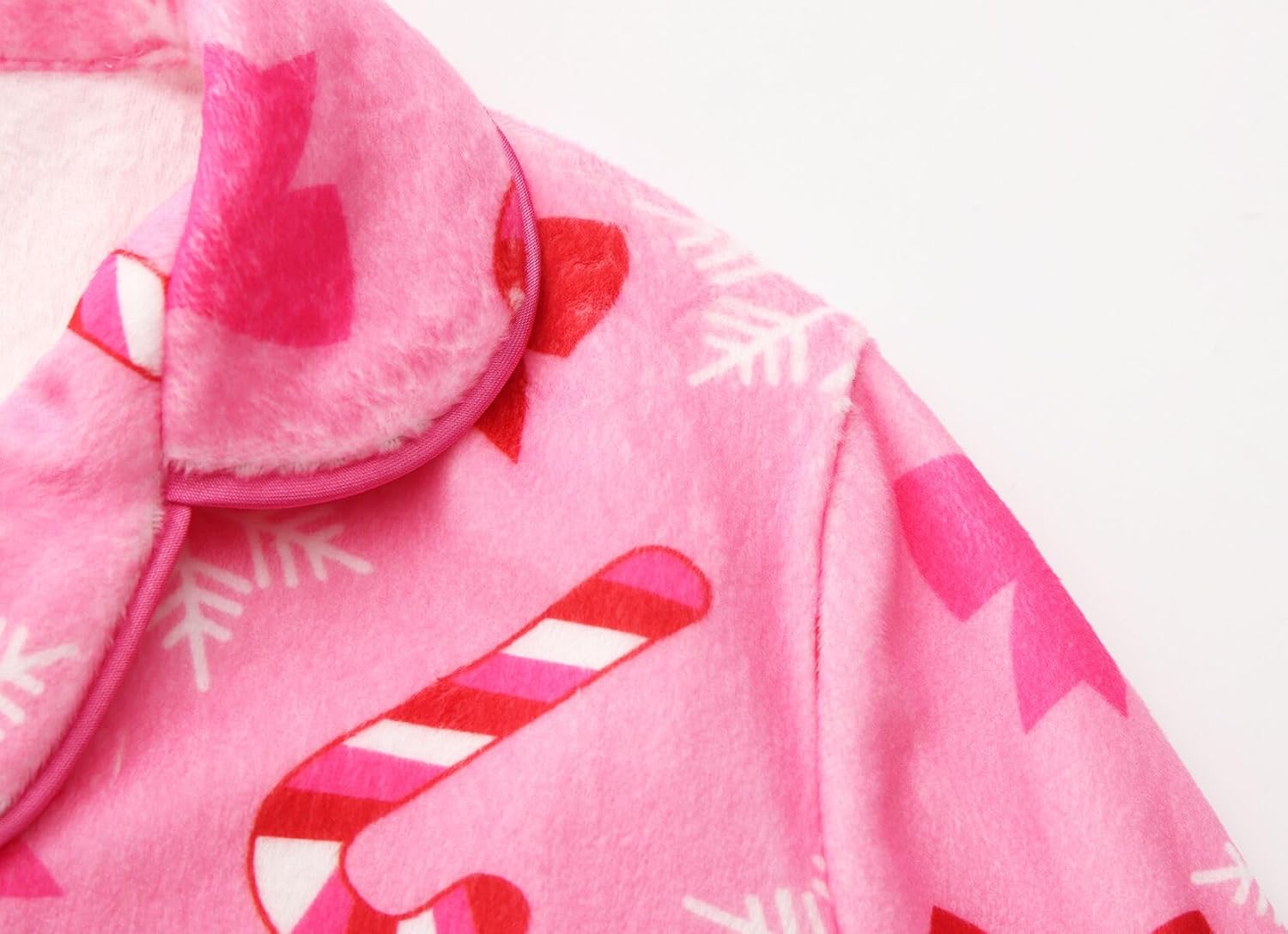 Girls Pajamas Sets Micro Fleece Pjs Long Sleeve Top & Pants 2 Piece Christmas Sleepwear - Image 5