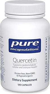 Pure EncapsulationsQuercetin - 500 mg - Immune Support, Cellular Health & Heart Health - Antioxidant Supplement - Gluten Free & Non-GMO - 120 Capsules