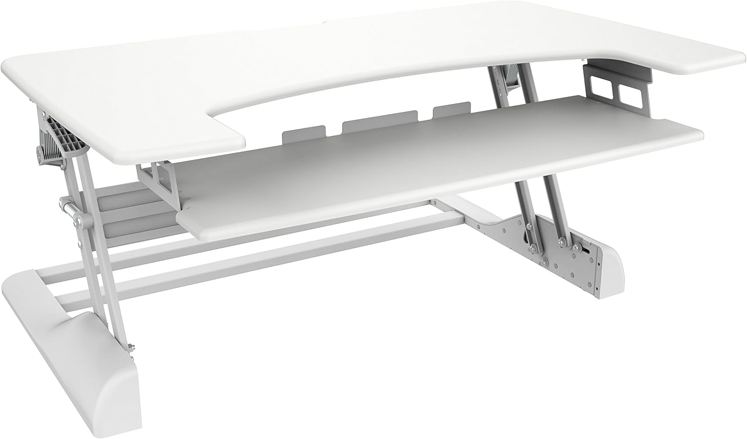 Ergotech Freedom Desk, Height Adjustable Standing Desk - 42" Wide - White