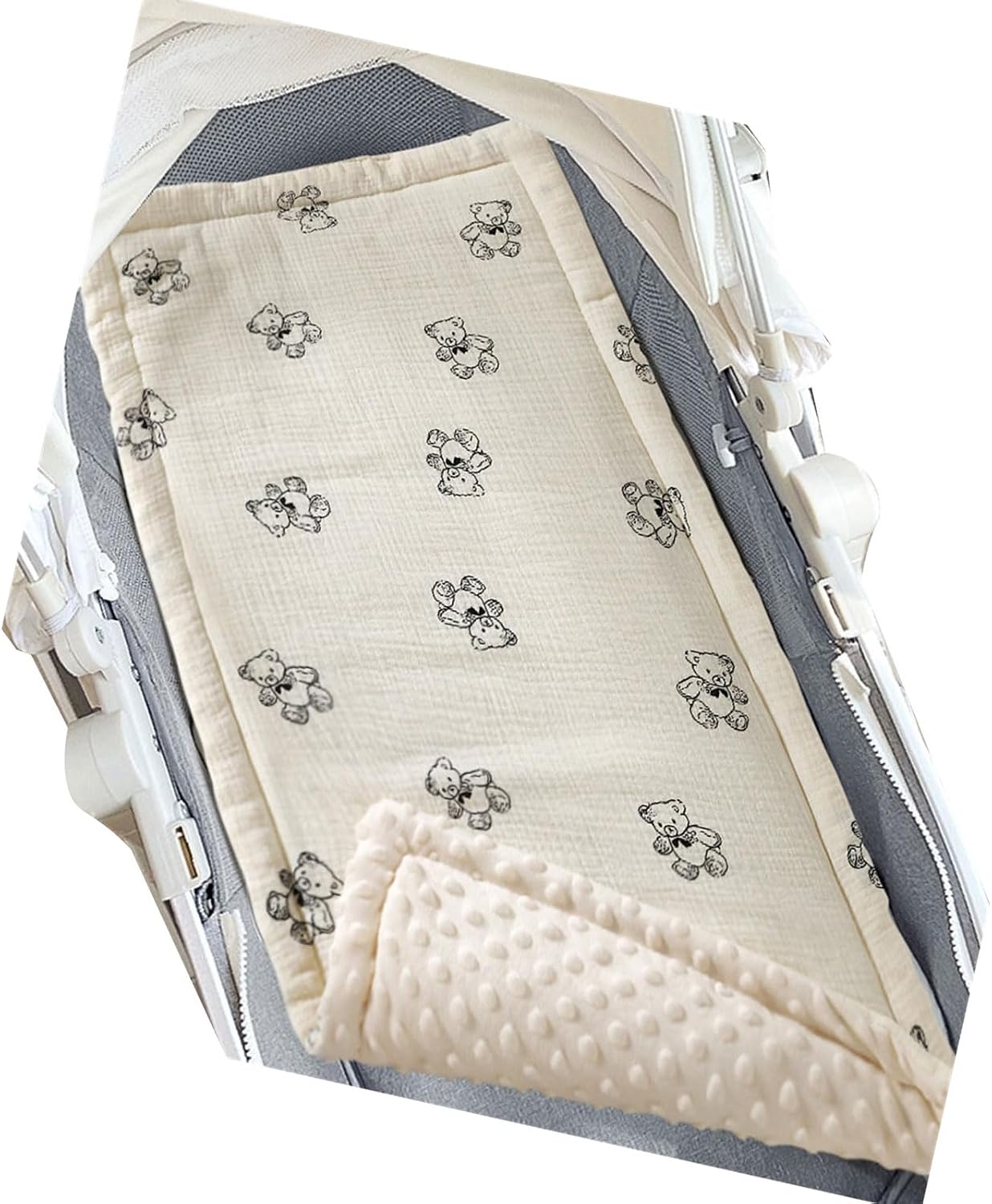 Strollers Cushion Double Sided Mattress Toddler Pushchair Seats Liner Pad Breathable Cushion with Printed Pattern