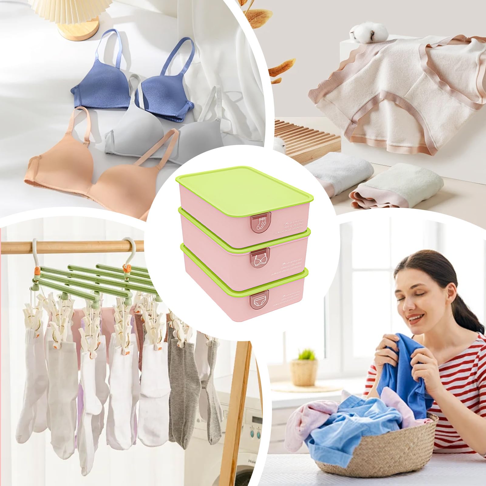 Socken- Und Unterwäscheorganizer Stapelbarer Staubdichter Trenner BHs