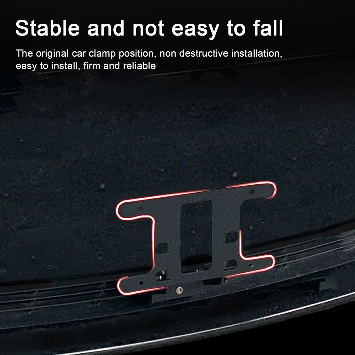 No Drill License Plate Frame for and Y 2021 to 2024, Front License Plate Mount Drilling Bumper, License Plate Holder