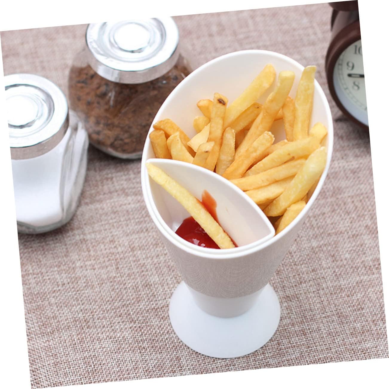 Garneck 6pcs French Fry Dipping Bowl Salad Cups for Home Lounge Restaurant Easy Clean