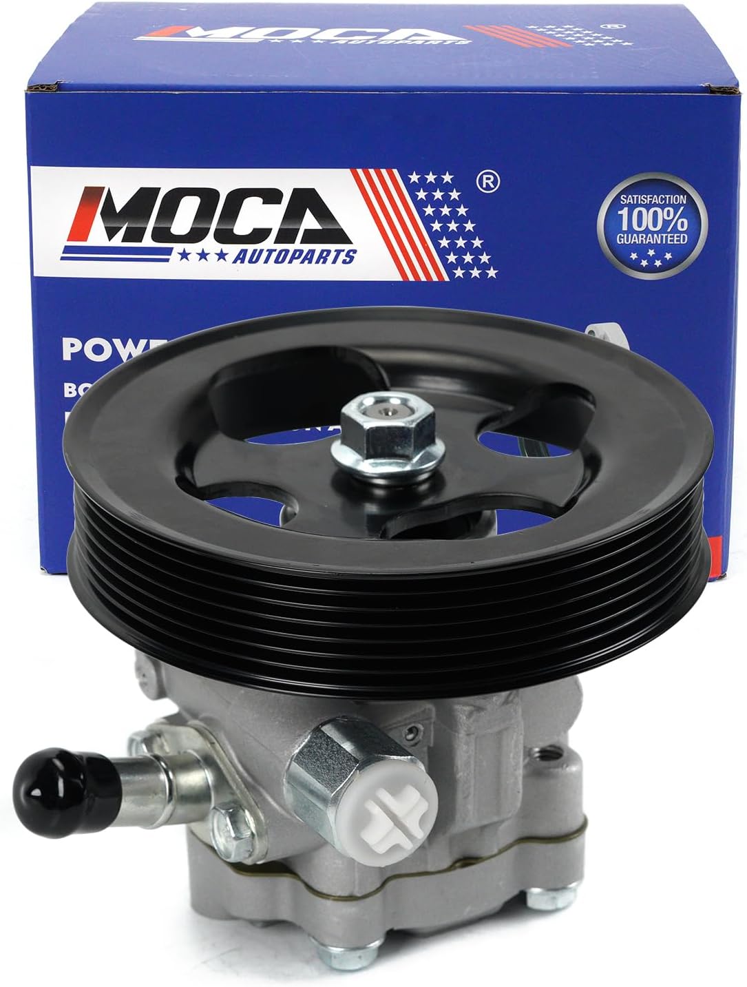 MOCA Power Steering Pump with Pulley fits For Nissan 2005-2006 Armada SE Off-Road 5.6L, 2005-2009 Armada LE 5.6L, 2005-2009 Armada SE 5.6L, 2008-2009 Pathfinder SE 5.6L, 2008-2010 Pathfinder LE 5.6L