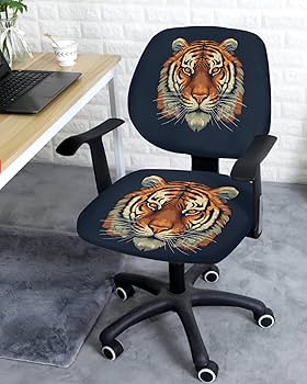 Amazon.com: Futuregrace Office Chair Cover Cool Tiger Eyes