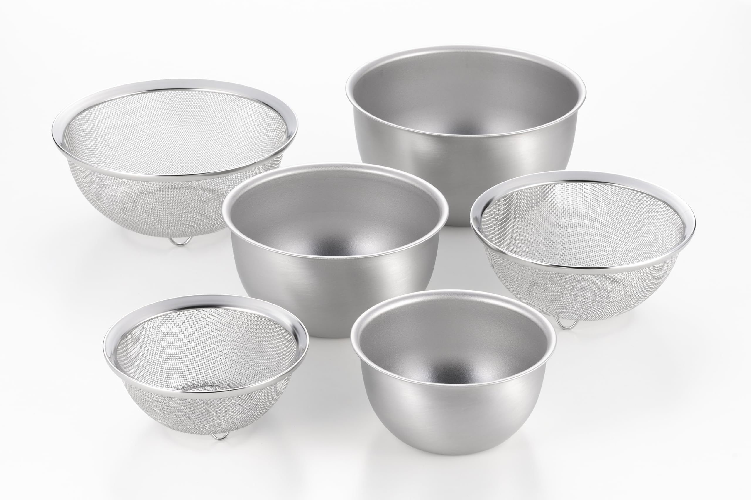 Amazon | ヨシカワ ステンレス 燕三条製 深型ボウル＆ザル 6サイズ