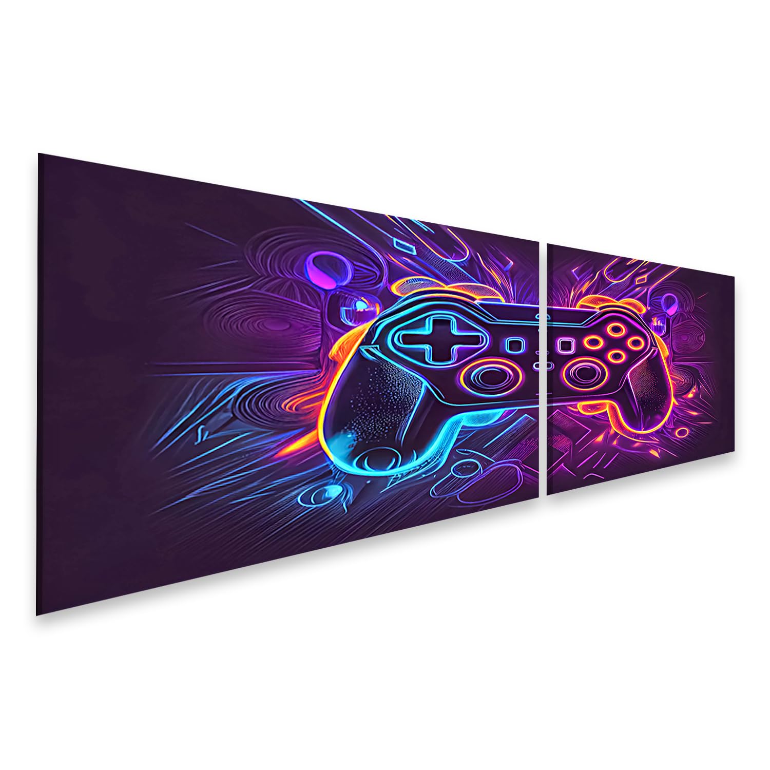 islandburner Prime Imagen sobre Lienzo Abstracto Neon Videojuego Controlador Cyber Gaming Abstracto Neón Video Imágenes Murales Póster