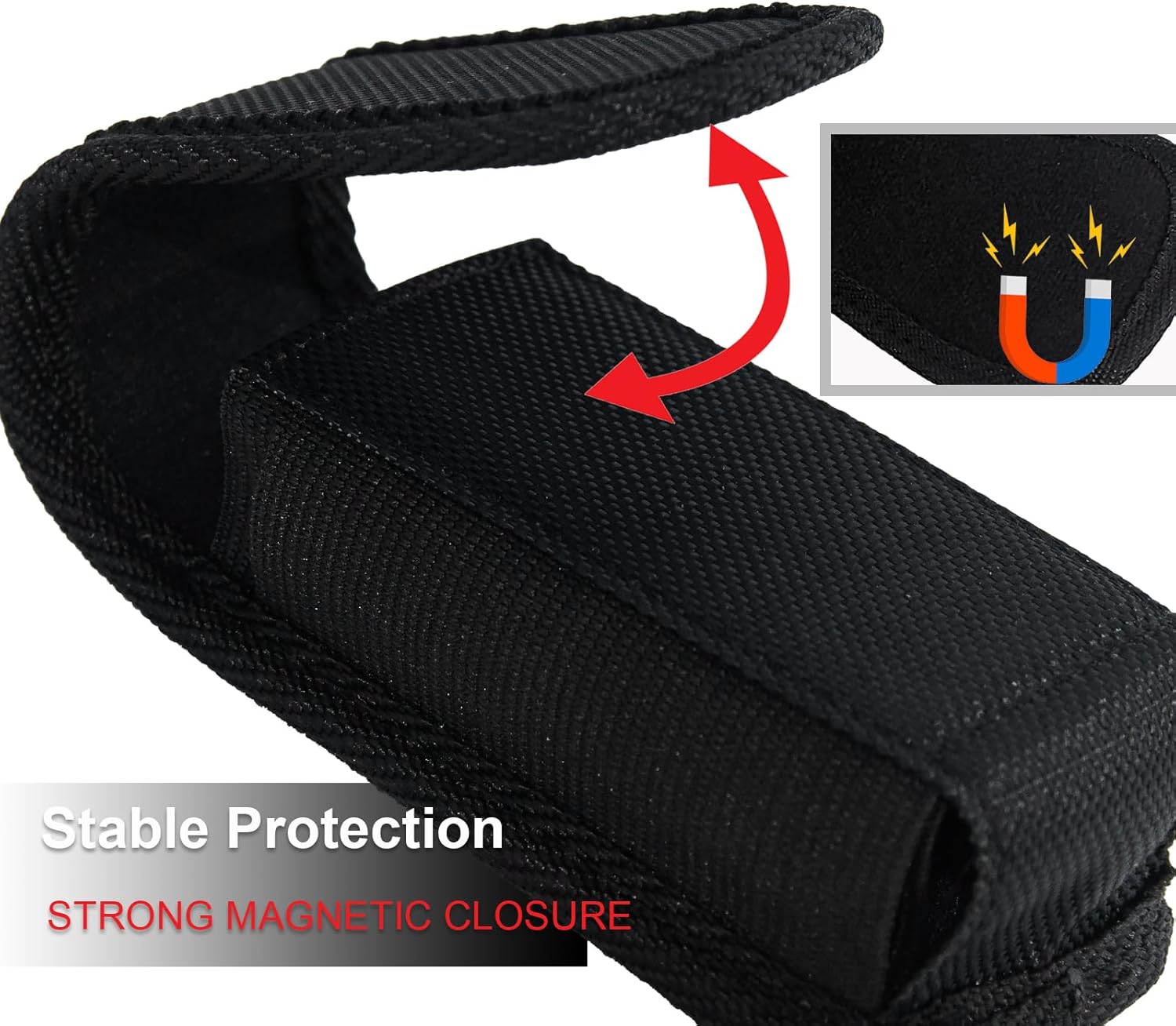 Jingzan Multitool Sheath, Magnetic Cover Multitool Pouch Compatible with Leatherman Wave Plus Wingman Surge Rebar EDC Belt Organizer Tool Holster