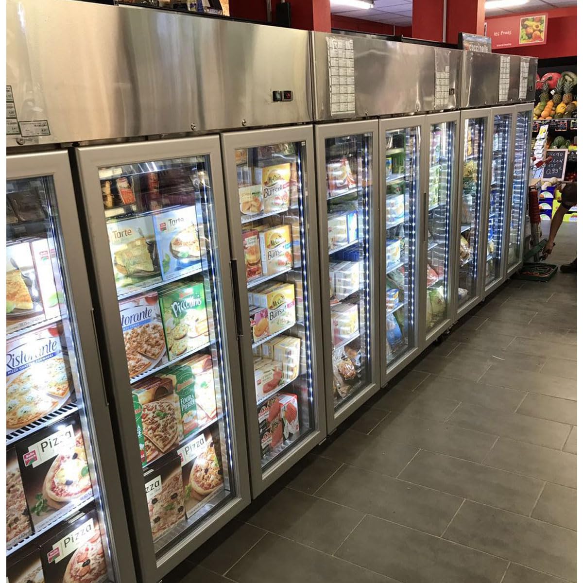 Frigo Professionnel Vitré 2 Portes - 900 Litres - Atosa