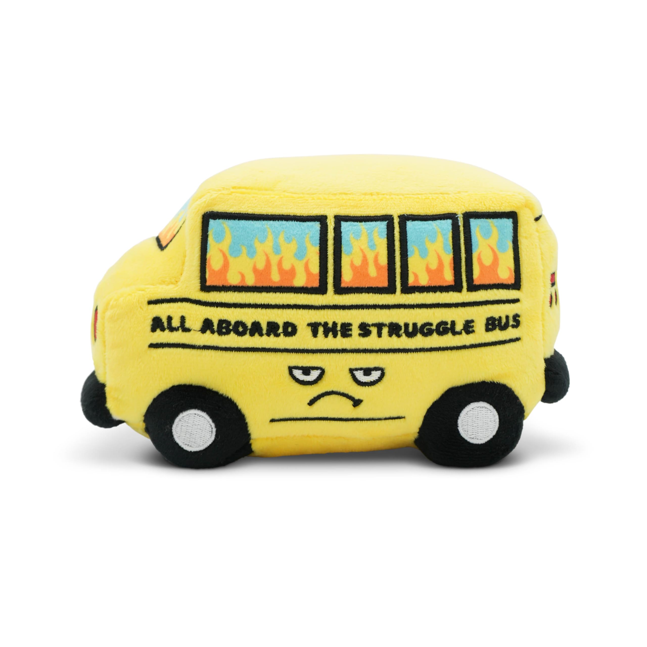 Punchkins “All Aboard the Struggle Bus” Plush Bus – Funny Burnout &amp; Stress Plushie, for Coworkers, Friends &amp; Adults