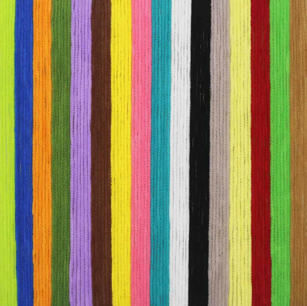 Chenille Fly Tying Materials 16-Color Kit Fly Tying Supplies for Crappie Jigs, Wooly Buggers, Streamers