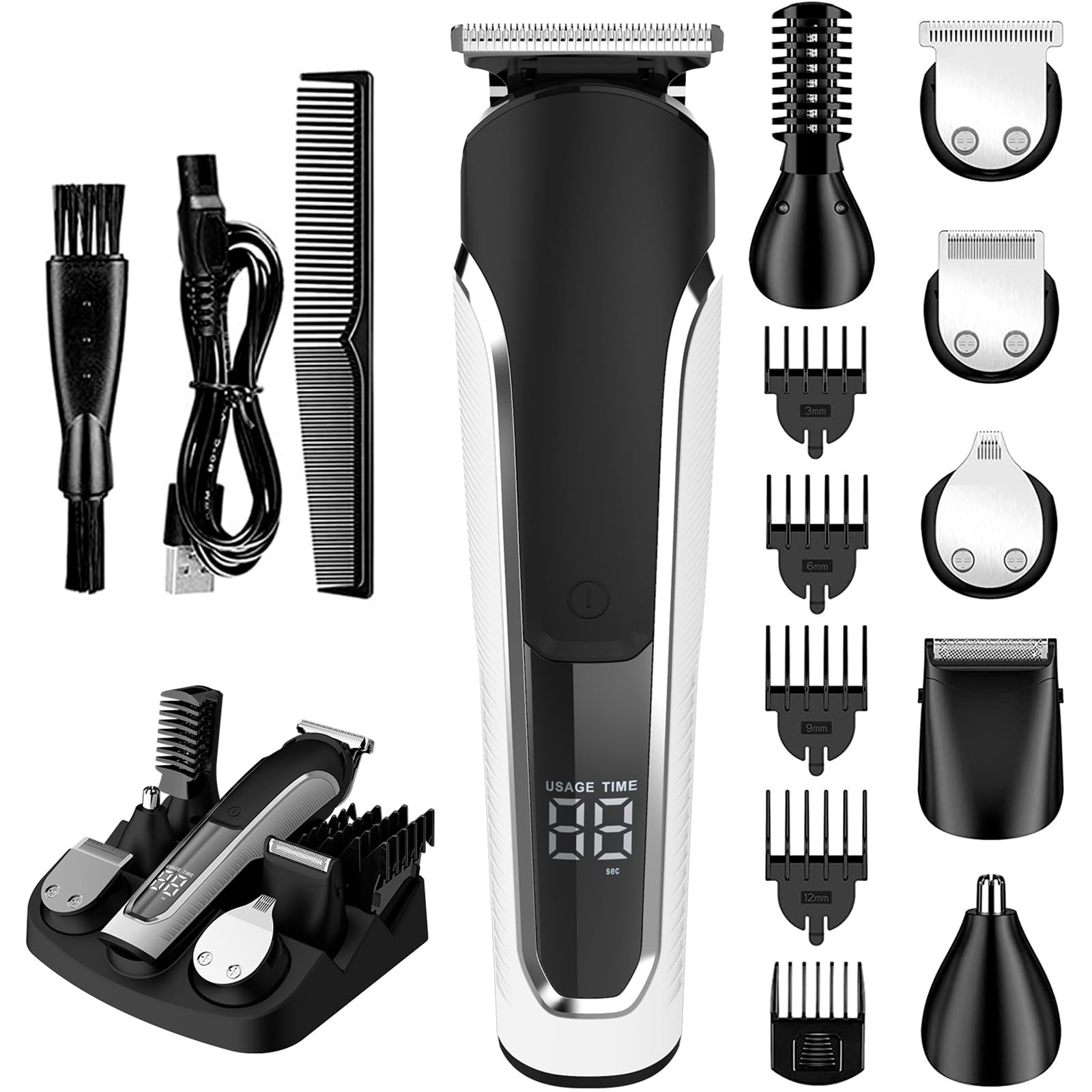 Dioche 6-in-1-Haarschneidemaschinen-Set für Herren, Kabelloser
