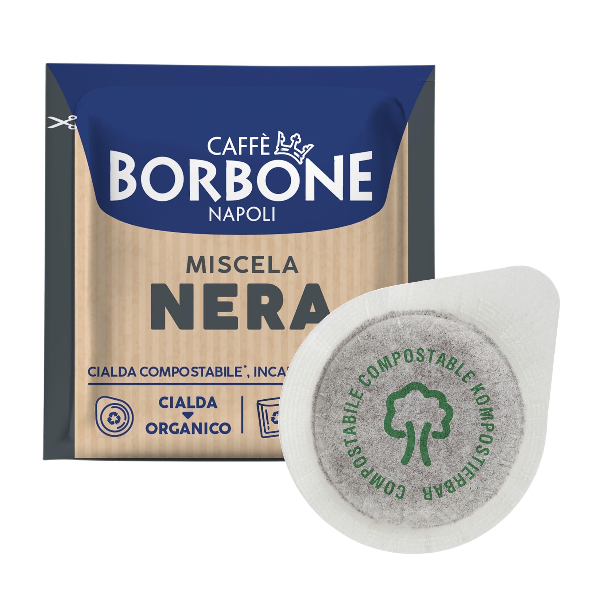 Caffè Borbone Cialda Compostabile, Miscela Nera - 600 Cialde - Sistema ESE - 600 pz (4x150 pz)