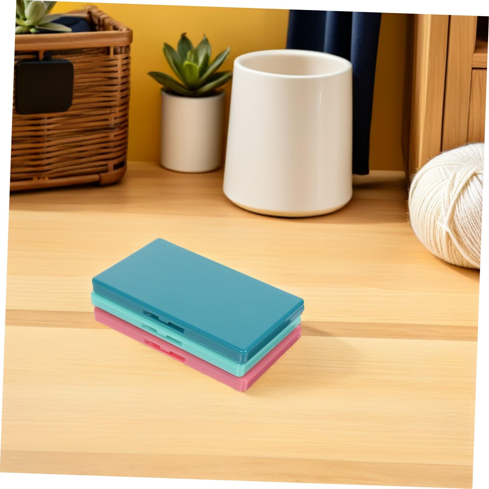 TEHAUX 6 Piezas Caja de Agujas de Coser Magnética Organizador Portátil para Guardar Agujas de Tejer Magnéticas Tapa para Uso Costura Unidades