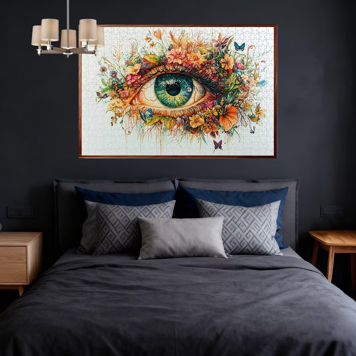Puzzle 6000 Piezas Adultos Flor Puzzle para Adultos Ojo Rompecabezas Juguetes Educativos Regalos Originales para Mujer, Rompecabezas Entretenimiento Creativo, Divertido Familia Juego 179x105cm F-03