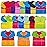 Zkptops 18 Pack Kids Art Smocks Waterproof Kid Painting Aprons Toddler Art Smock Kids Paint Smock with Long Sleeve 3 Roomy Pockets for Age 3-7 Years