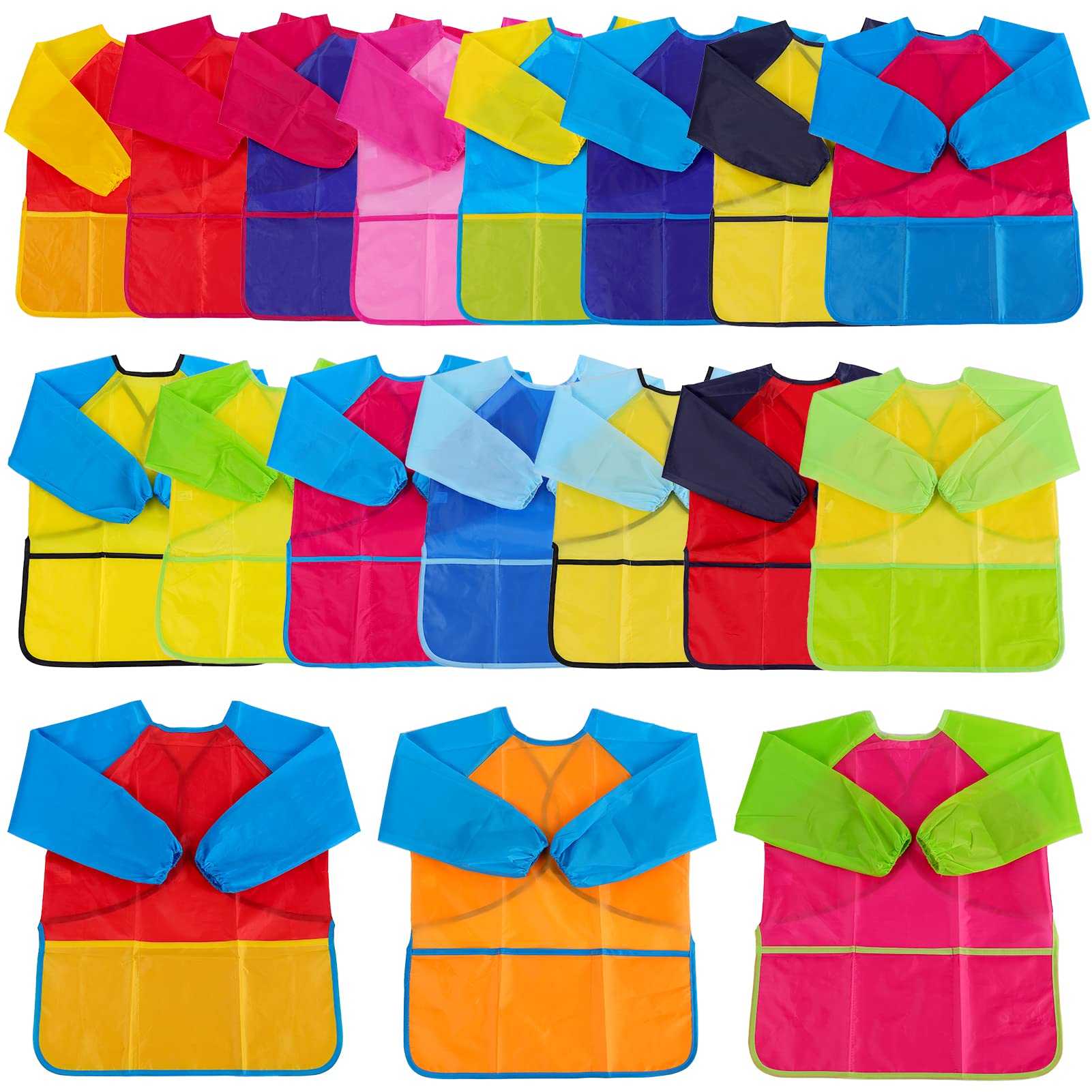Amazon.com: Zkptops 18 Pack Kids Art Smocks Waterproof Kid