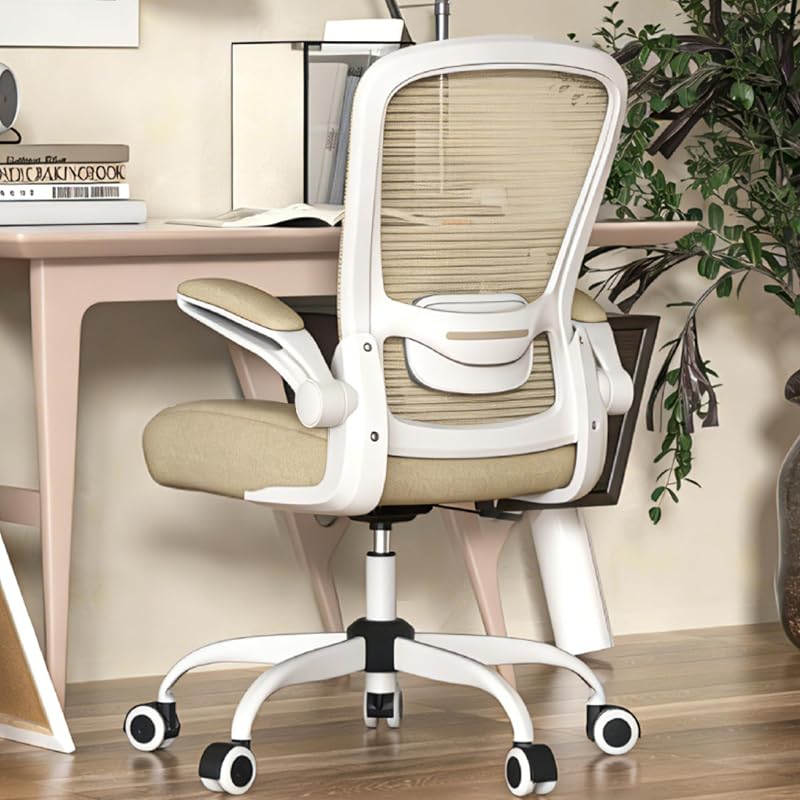 Mimoglad Silla de Oficina en casa - Silla de Escritorio ergonómica con Respaldo Alto con Soporte Lumbar Ajustable y cojín de Asiento Engrosado - Silla de computadora de Malla Transpirable