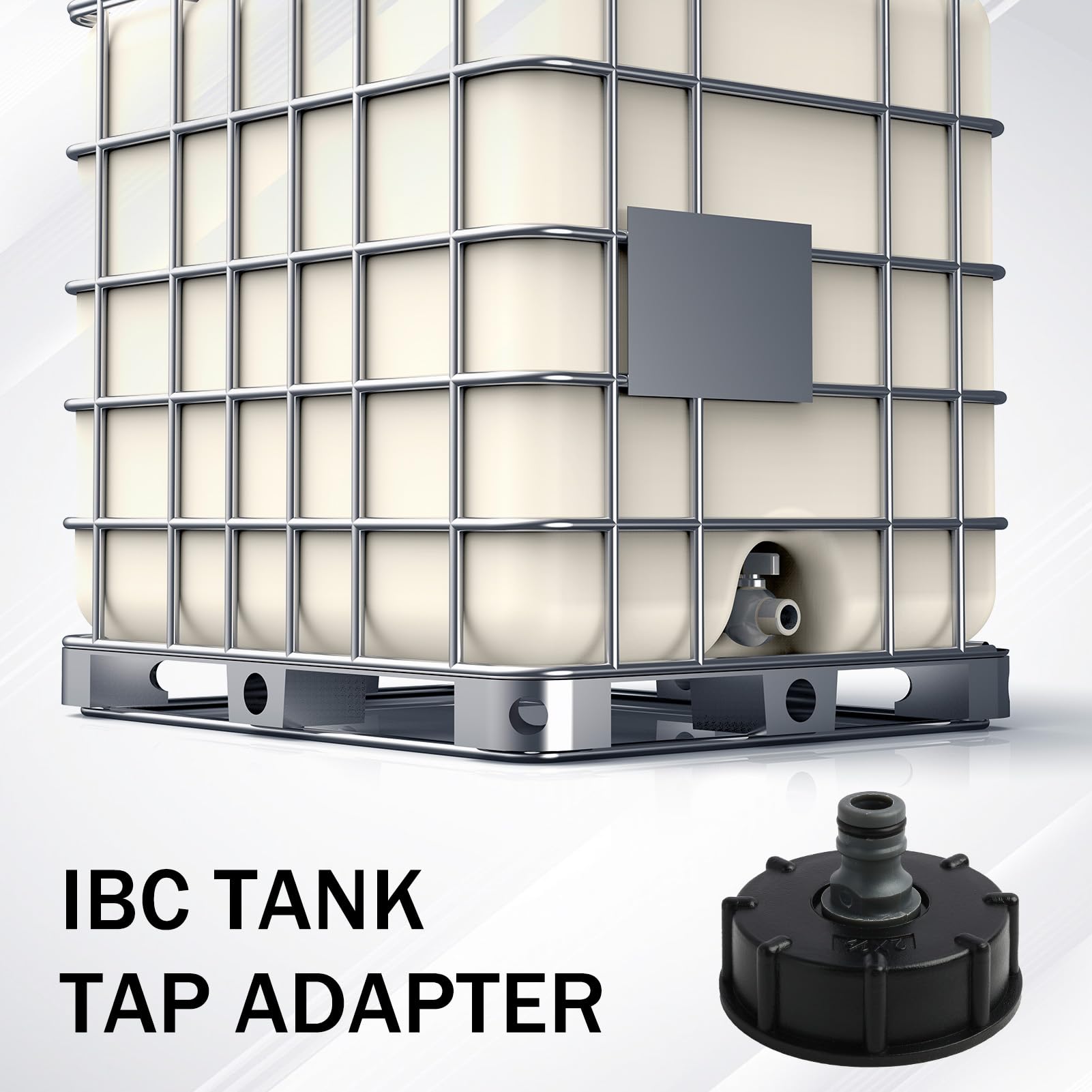Adaptateur Réservoir IBC S60x6 - Raccord 1/2 Pouce Pour Cuve Eau Plastique