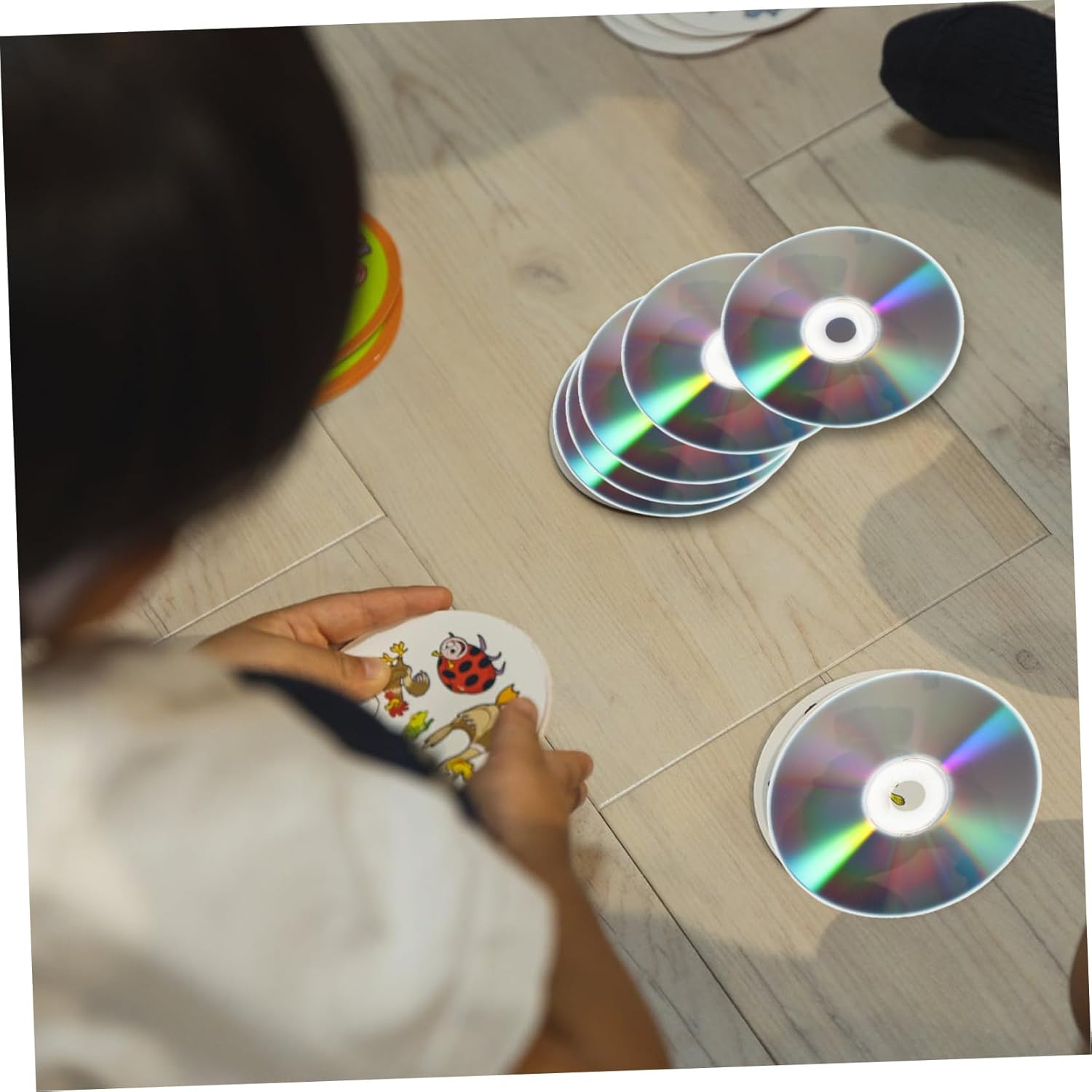 Angoily 50Pcs Handmade Decorative CD Discs for DIY Home Decor Blank Craft Supplies for Party and Aesthetic Wall Art