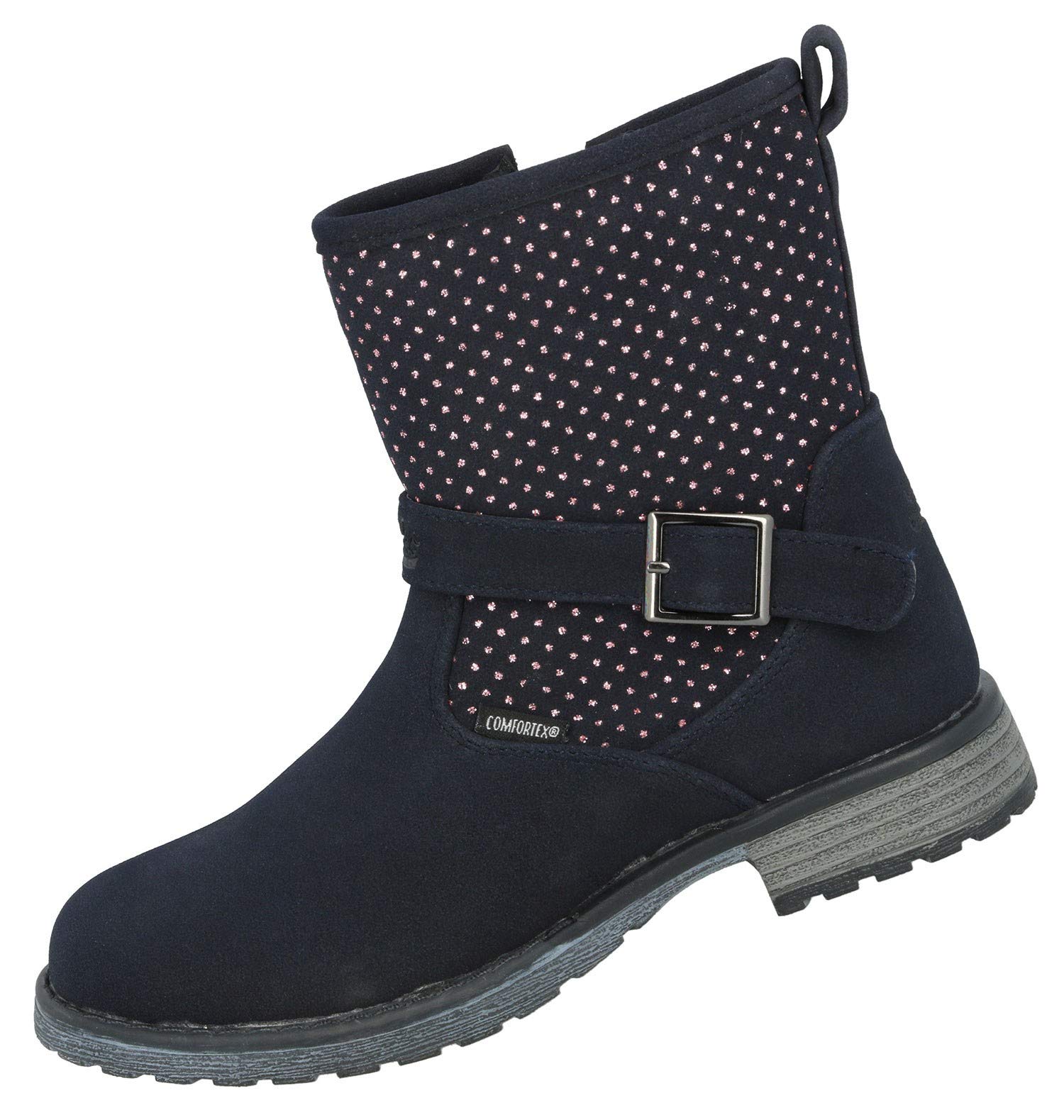 Lico Girls Laurie Fashion Boots, Navy Pink, 1.5 UK