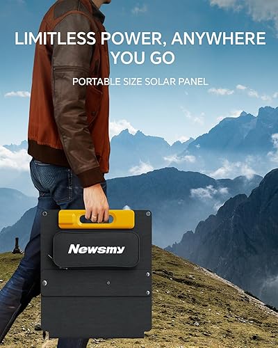 Miniatura 7 de Cargador solar plegable portátil de 100 W, panel monocristalino de 19 V con 22% de eficiencia, IP65 impermeable, para estaciones de energía y