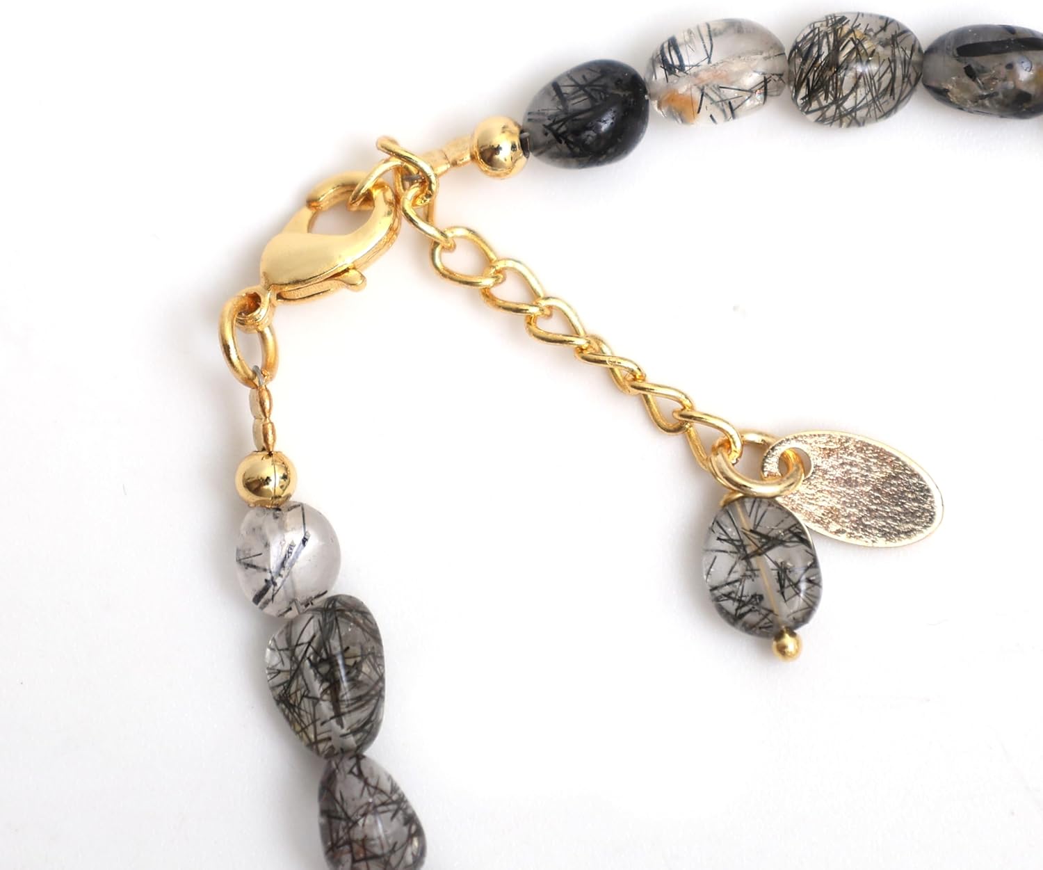 Gempires Natural Nuggets Bracelet Handmade Jewelry With 7 + 1 Inch 14k Yellow Gold Plated Adjustable Chain - Image 7