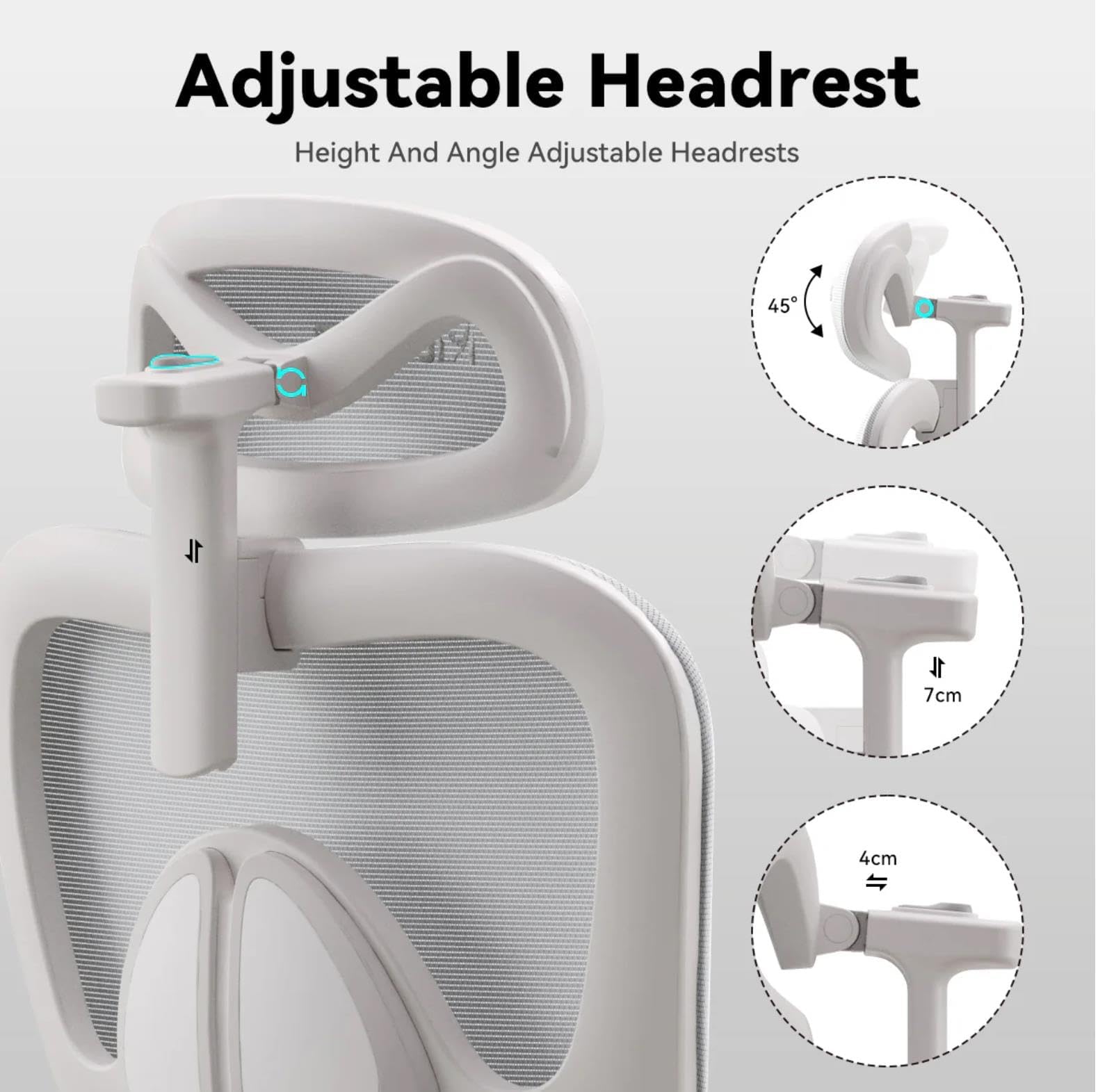 MUSSO E600SE Ergonomiczne krzesło biurowe, 3-poziomowe regulowane podparcie lędźwiowe, 3D regulowany podłokietnik i zagłówek z podnóżkiem, dostosowane dla ochrony kręgosłupa kobiet i nastolatków