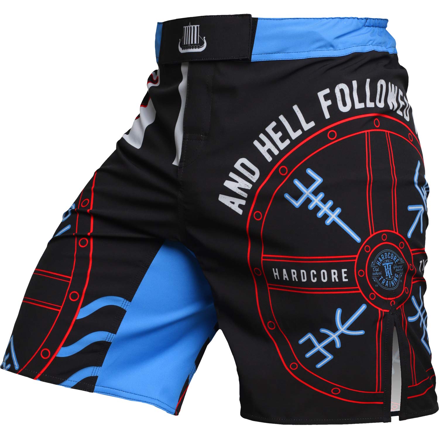 Hardcore TrainingFight Shorts Men's Norman Viking Boxing MMA Combat BJJ Grappling Fitness Muay Thai Kickboxing No Gi