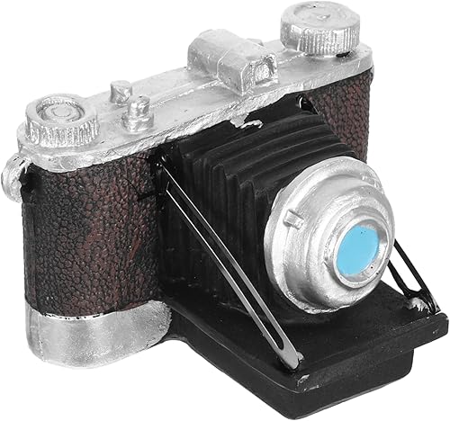 Modelo de cámara vintage, adorno decorativo para decoración del hogar, accesorio de cámara retro para amantes de la fotografía, encantador acabado