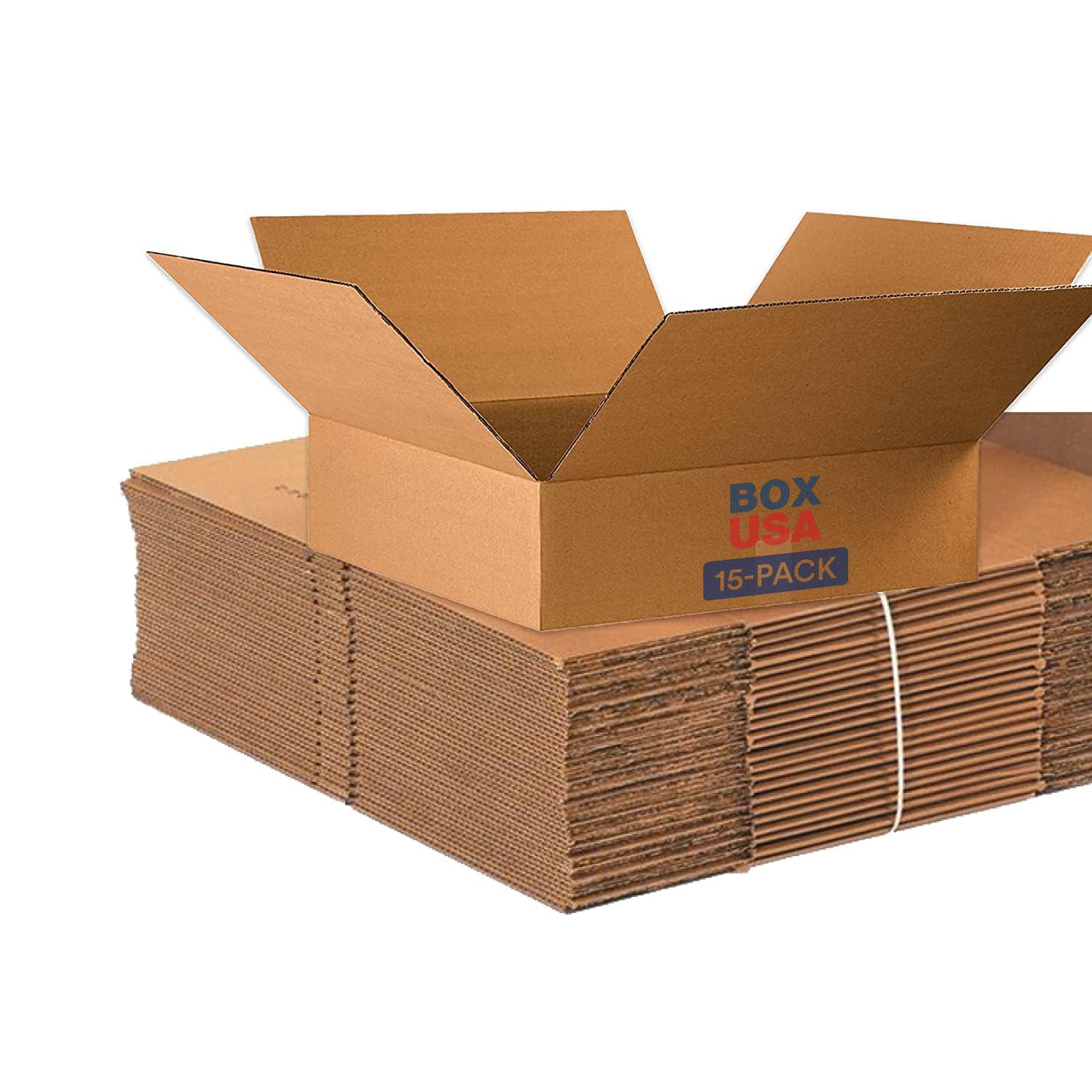 BOX USA B22226 Flat Corrugated Boxes, 22