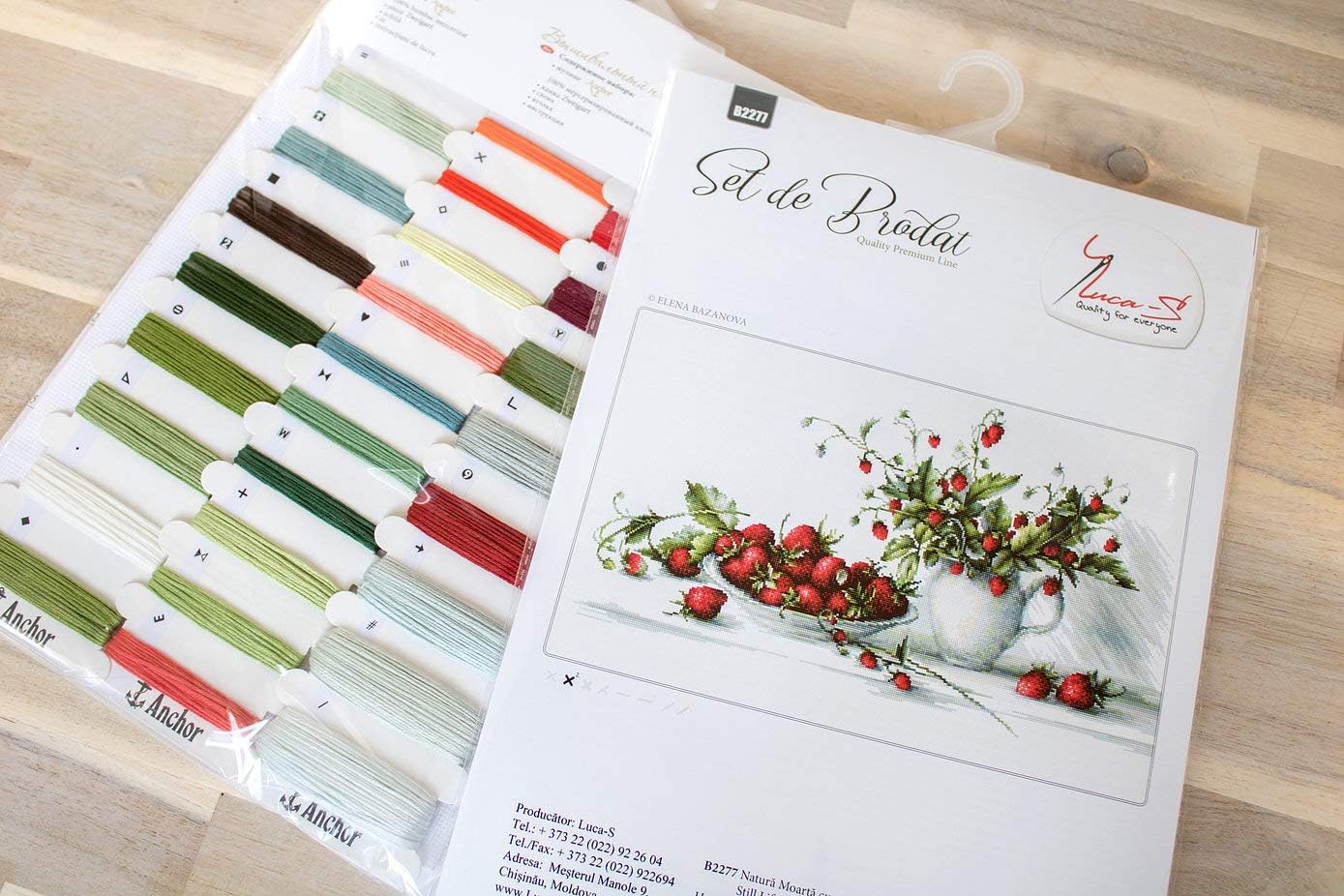 AllAboutEmbroideryUA Counted Cross Stitch kit Still Life with Strawberries Luca-s B2277 Berry Cross Stitch Kits Kitchen Needlepoint Embroidery xstitch DIY kit