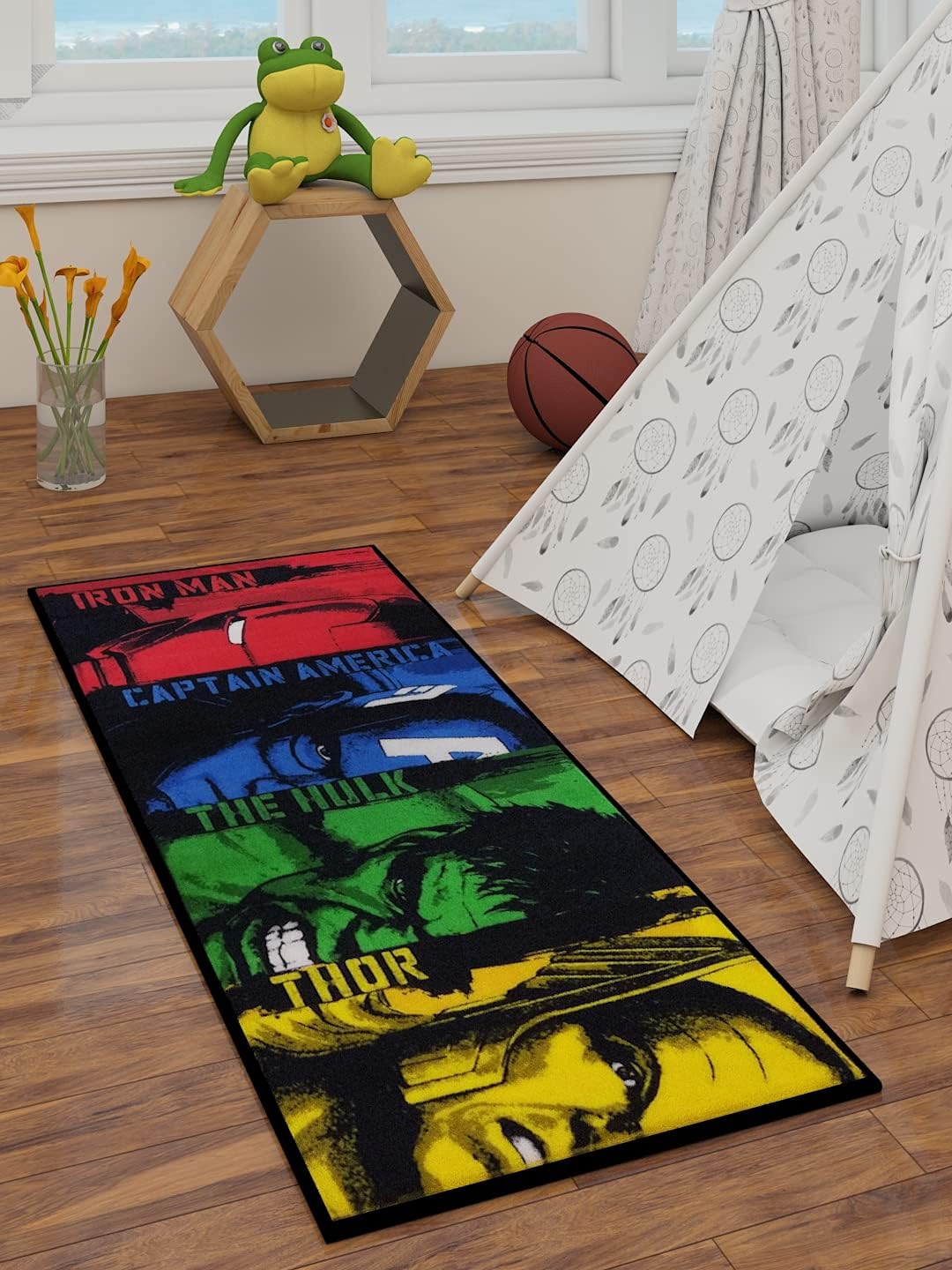 Athom Living Kids Marvel Runner Carpet 2ft x 4.5ft (R3) (A6)