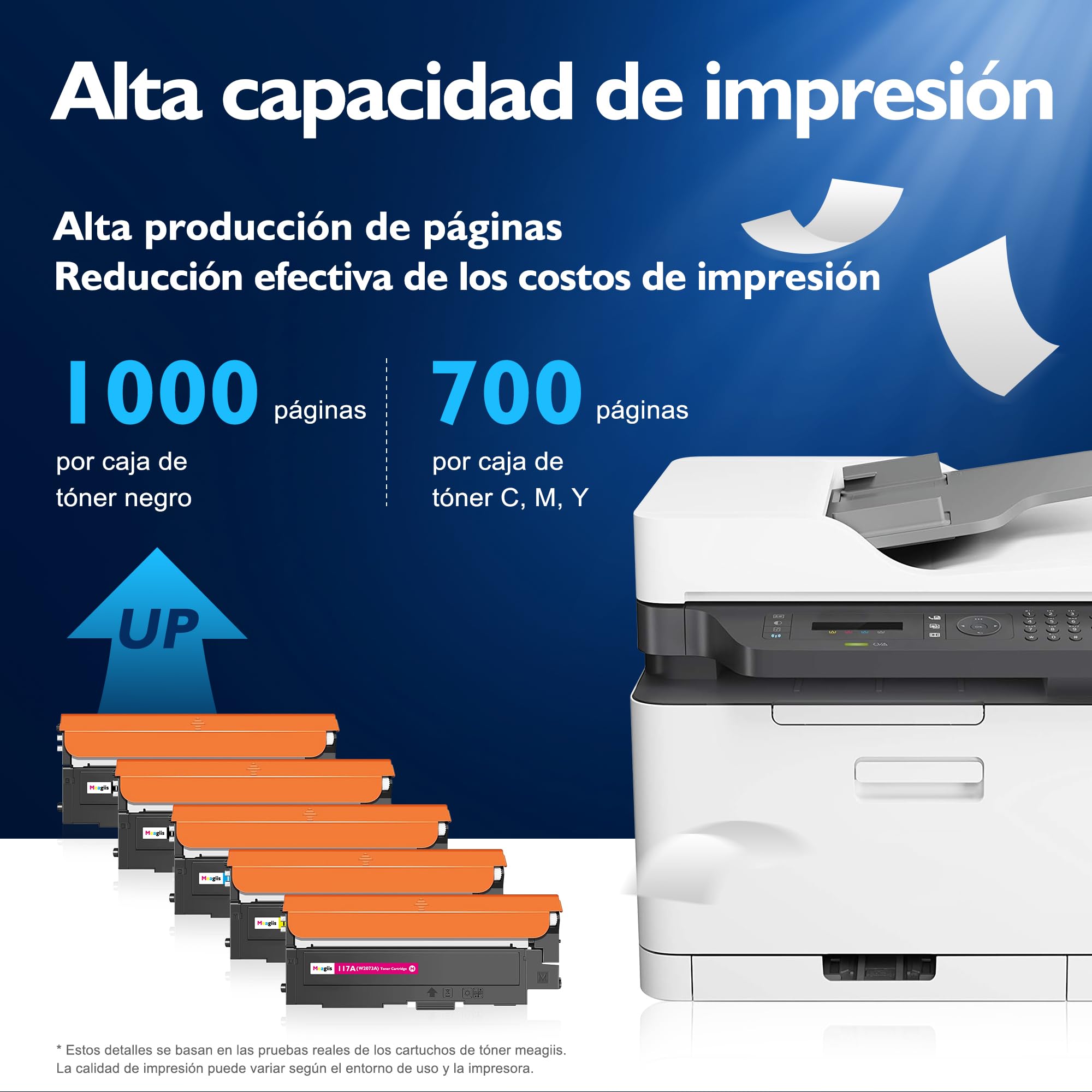 117A Toner Compatible con HP 117A Toner (Pack de 5) | Compatible con HP Color Laser 150nw, 150a, 150, MFP 179fnw, 178nw, 178nwg, 179fwg, 179; 2 Negros 1 Amarillo 1 Magenta 1 Cian